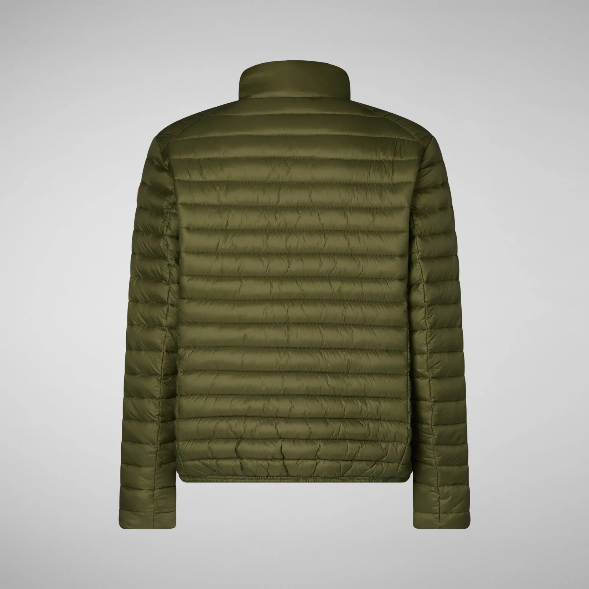 Man's animal free puffer jacket Alexander in dusty olive