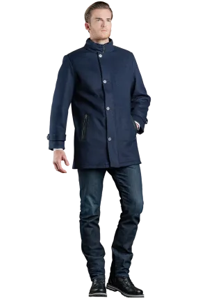 Men's Cashmere Sheared Mink Fur Lined Jacket