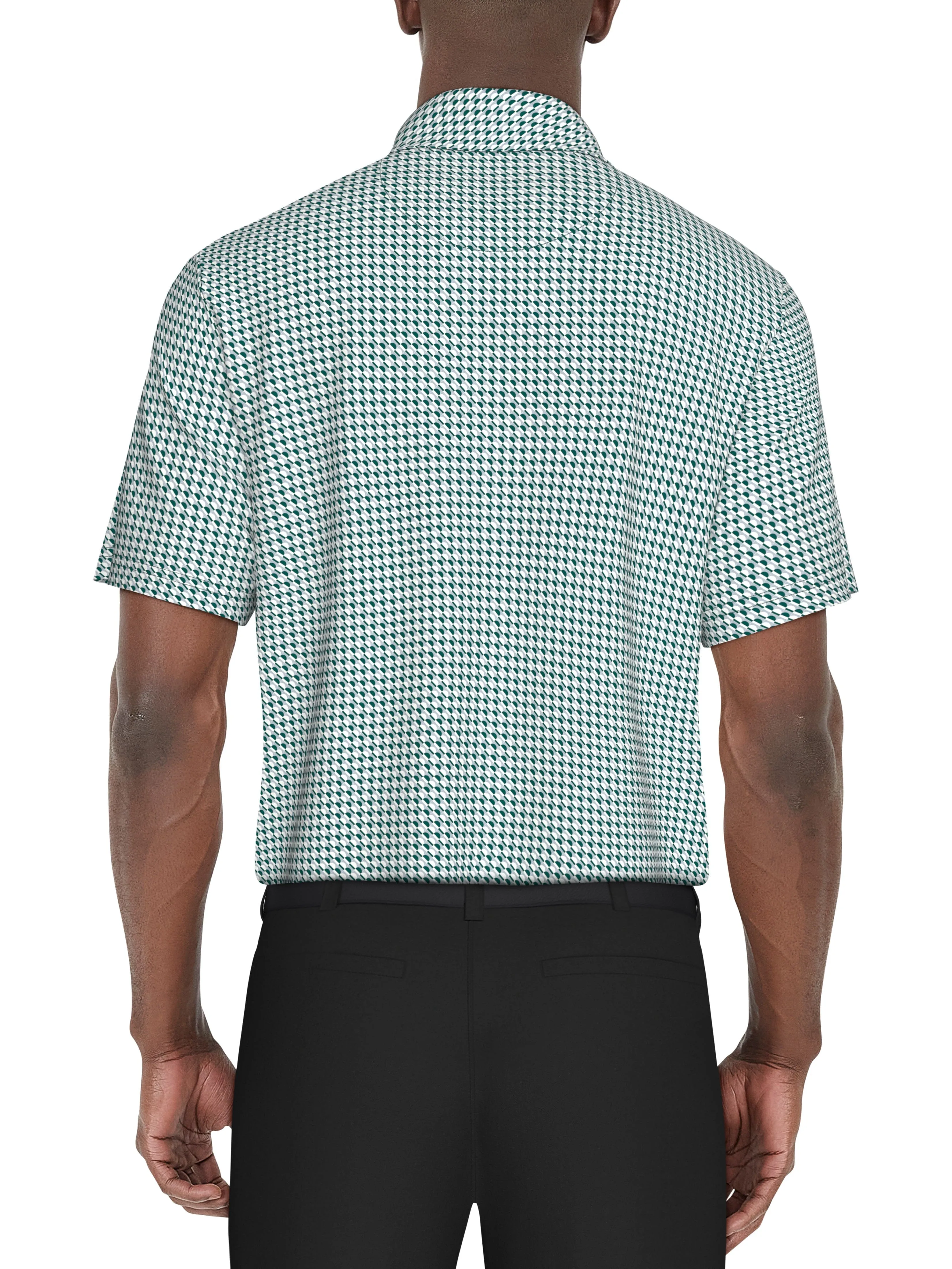 Men's Regimental Geo Print Golf Polo