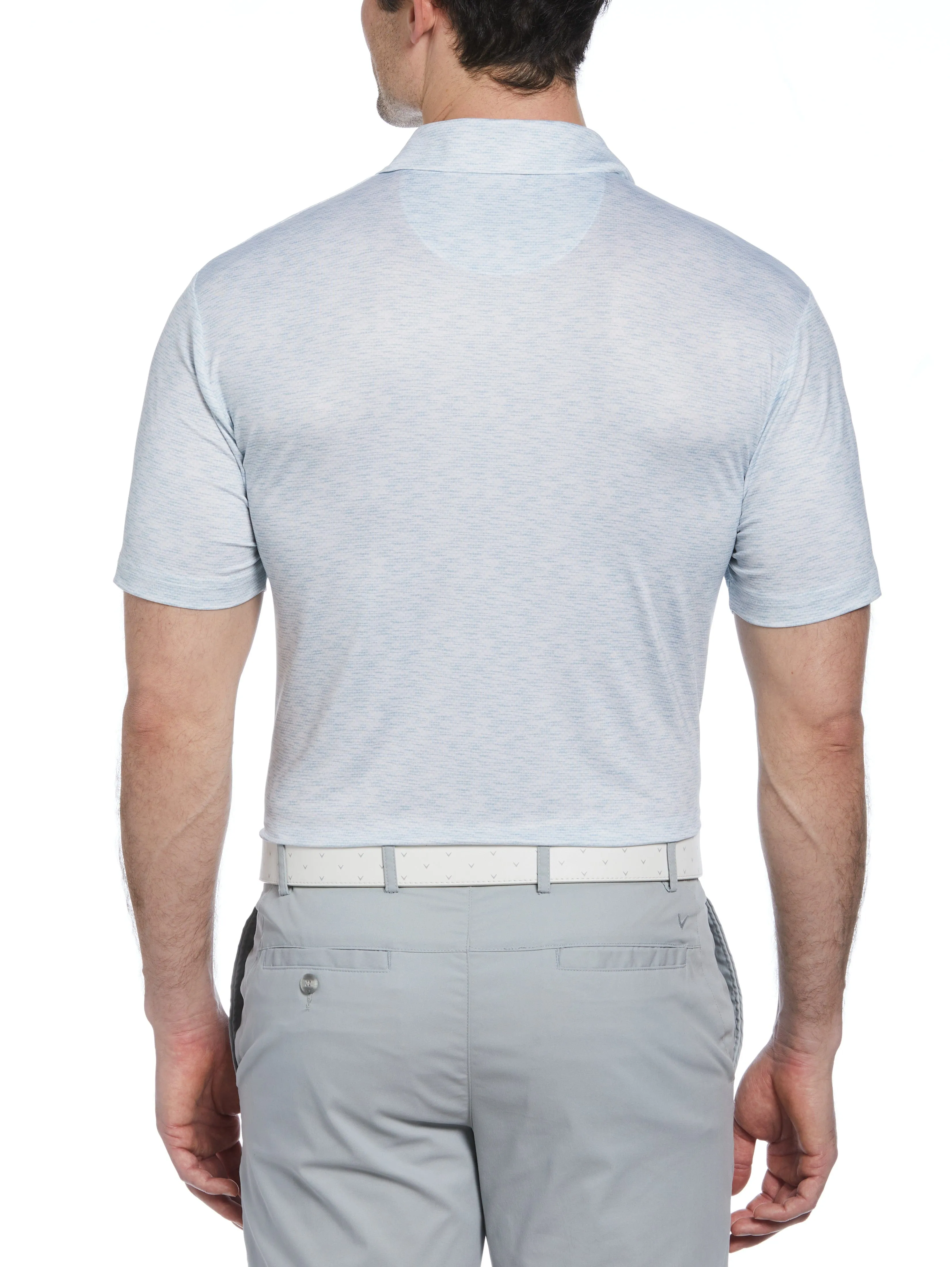 Men's Short Sleeve Engineered Printed Block Polo Shirt