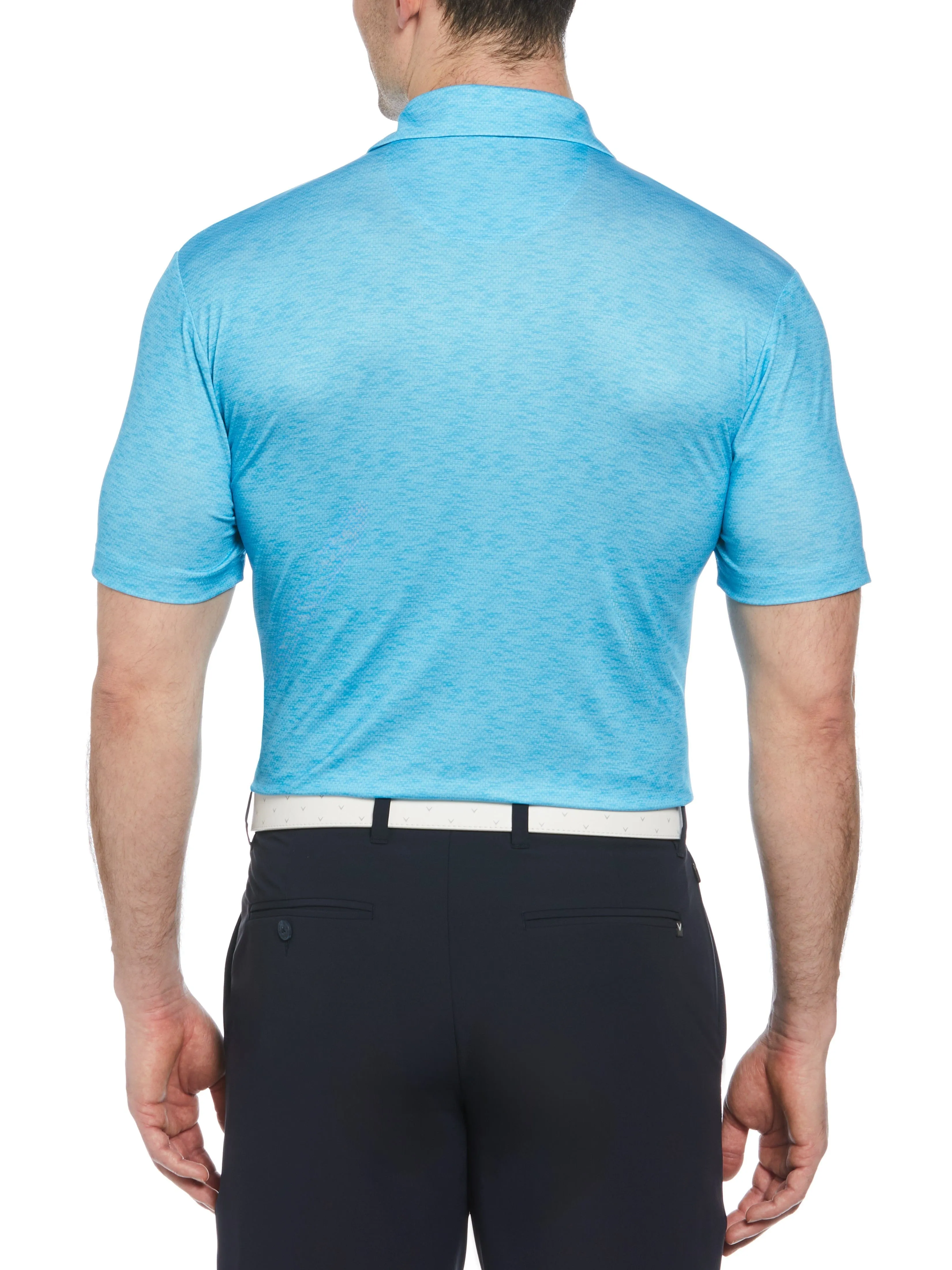 Men's Short Sleeve Engineered Printed Block Polo Shirt