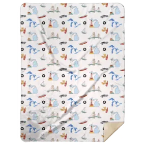 Michigan Plush Throw Blanket 60x80