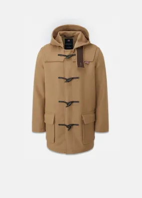 Morris Duffle Coat in Camel - Optimal Mid-Length Stylish Outerwear