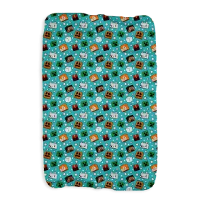 Minecraft Heads Holiday Sherpa Blanket