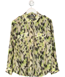Mint Velvet Multicoloured Chiffon Print Shirt UK 14