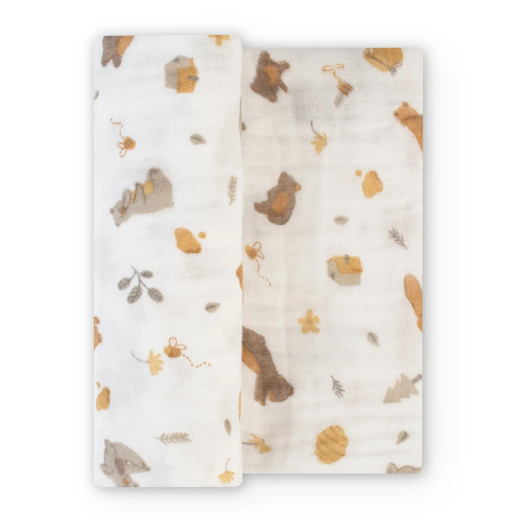 Muslin Swaddle 1pk - Nectar Bear