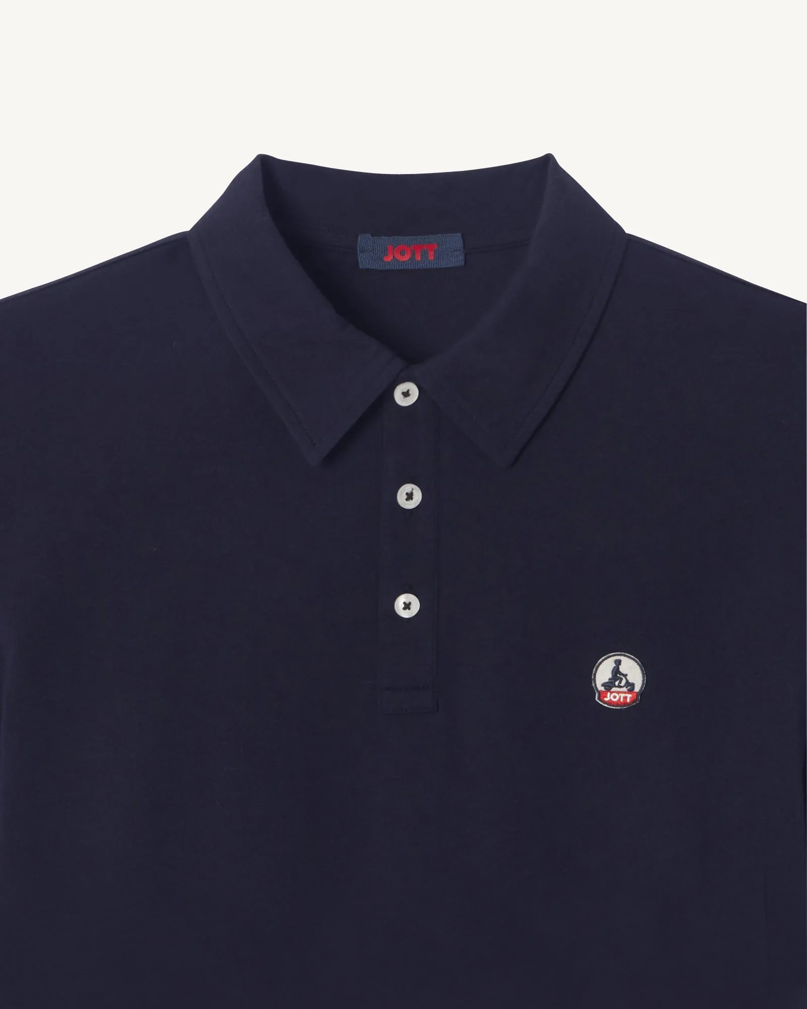 Navy Lavan organic cotton polo shirt