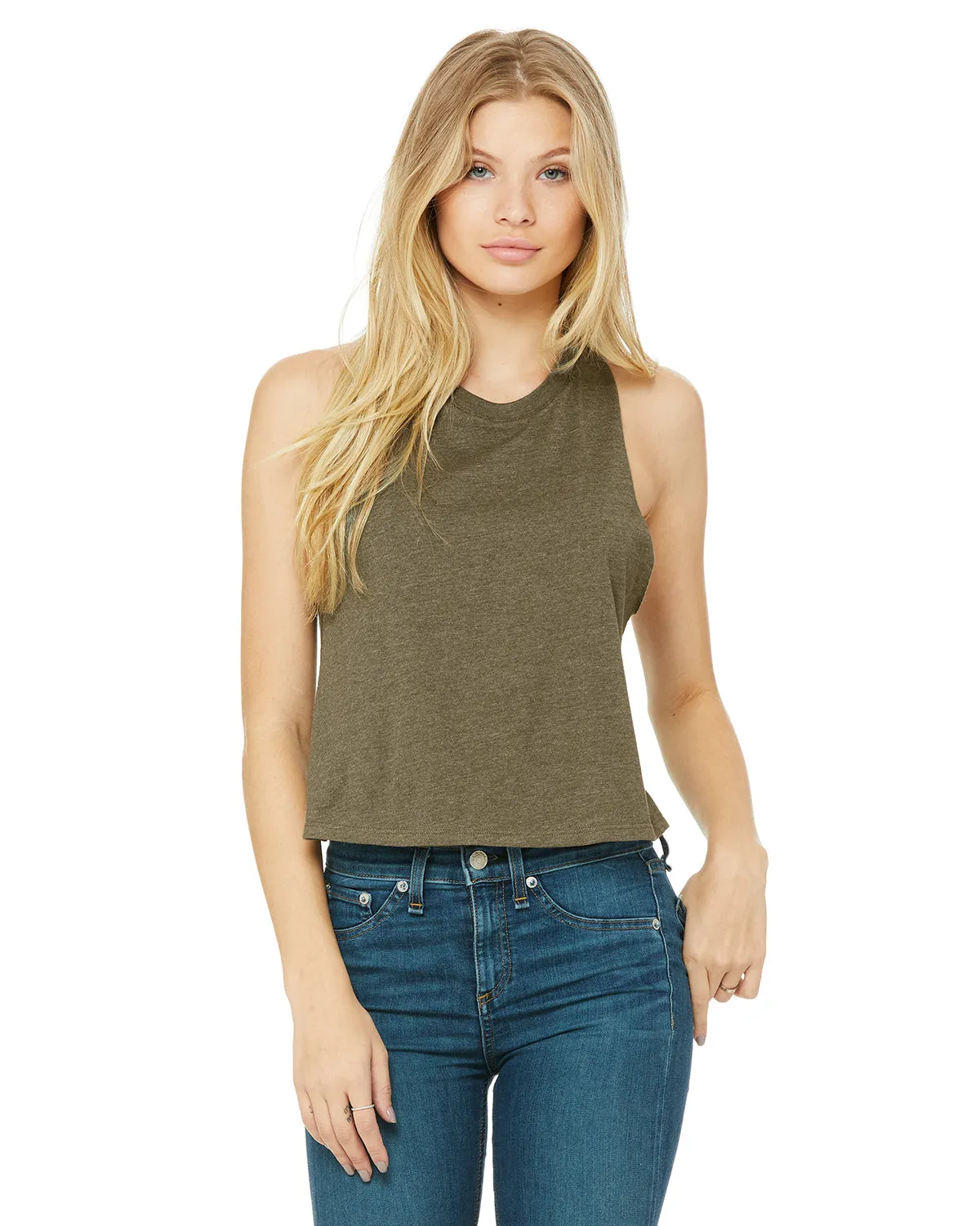 Ohio Pride Varsity Women's Racerback Cropped Tank