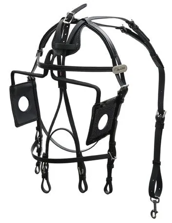 Open Eye Blind Bridle - US Style - 1305-PCN-OE