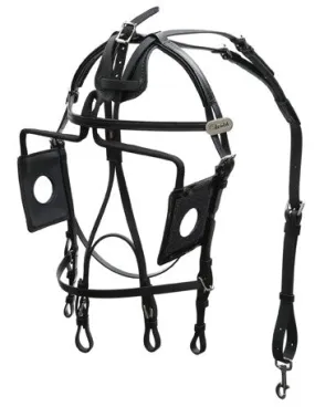 Open Eye Blind Bridle - US Style - 1305-PCN-OE