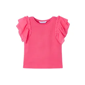 Organza Ruffle Tee - Peony by Mayoral
