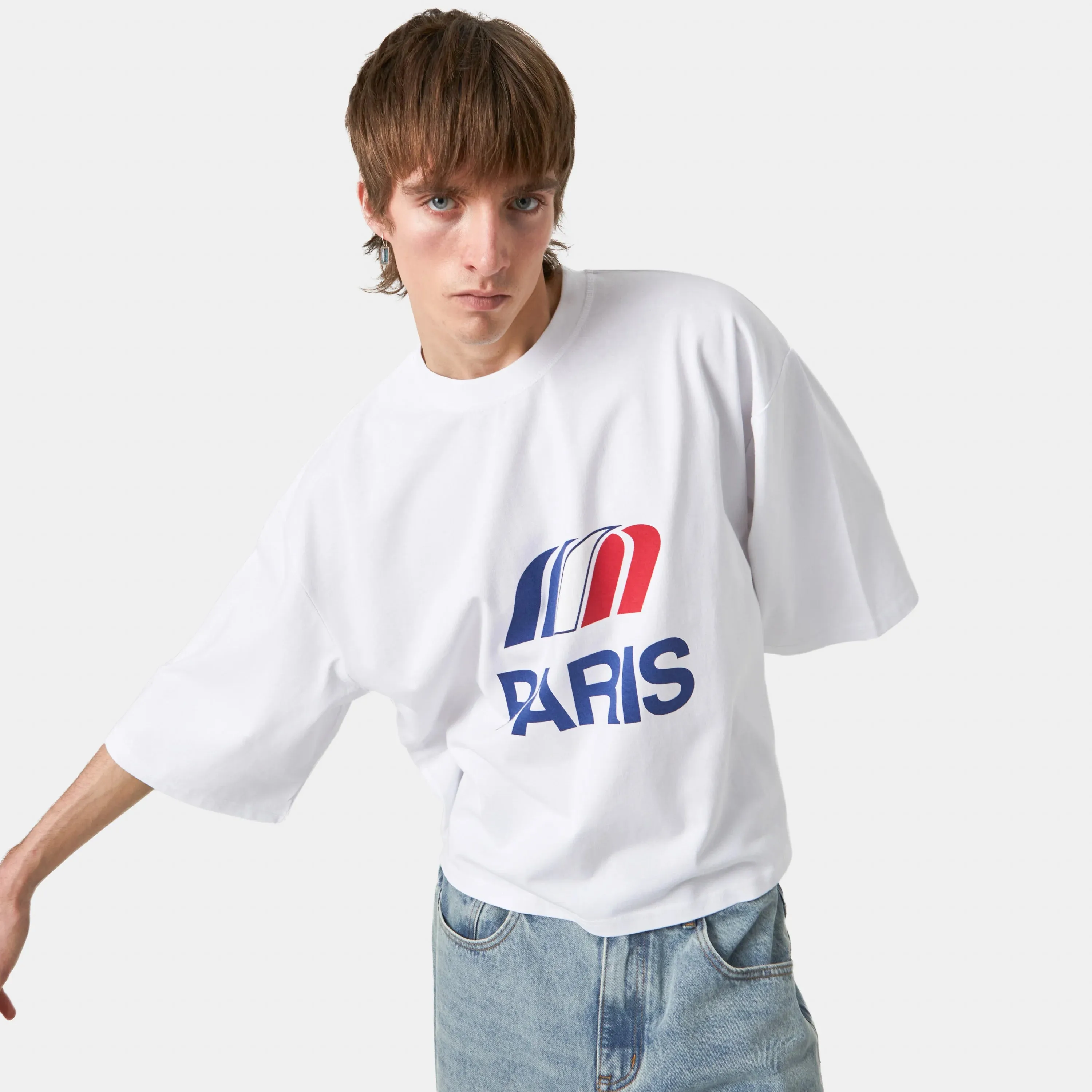 Paris Pearl Cropped Boxy Tee