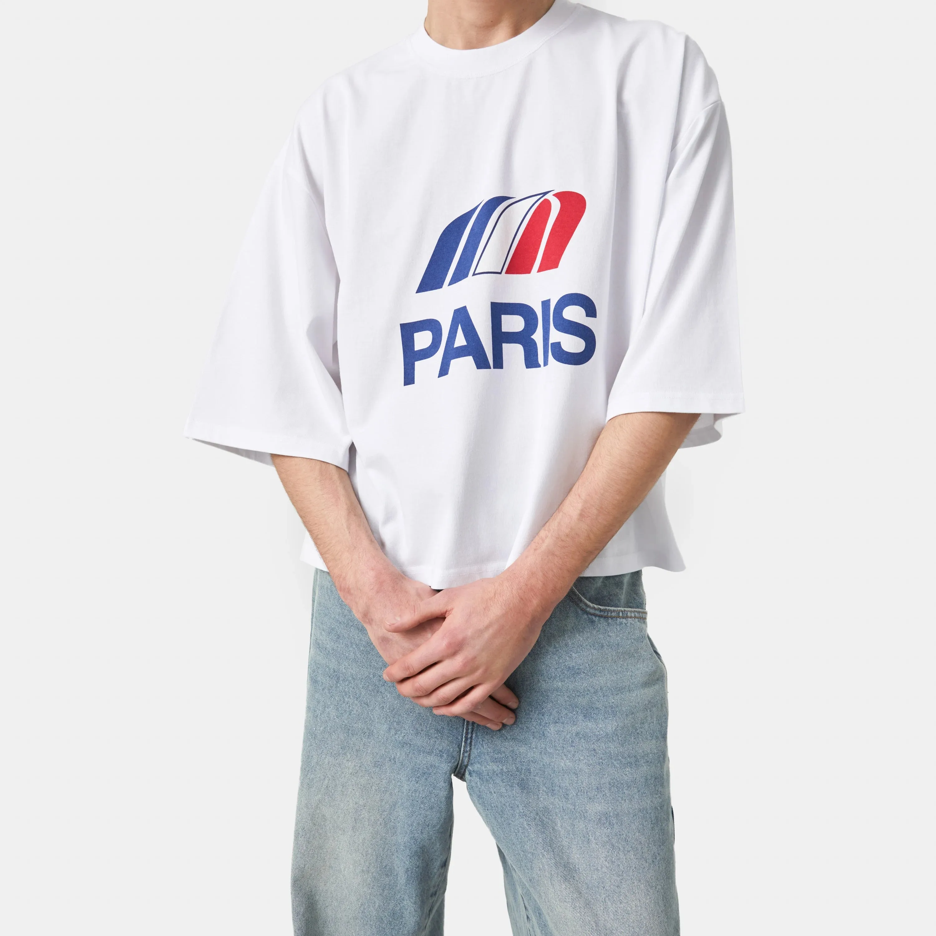 Paris Pearl Cropped Boxy Tee