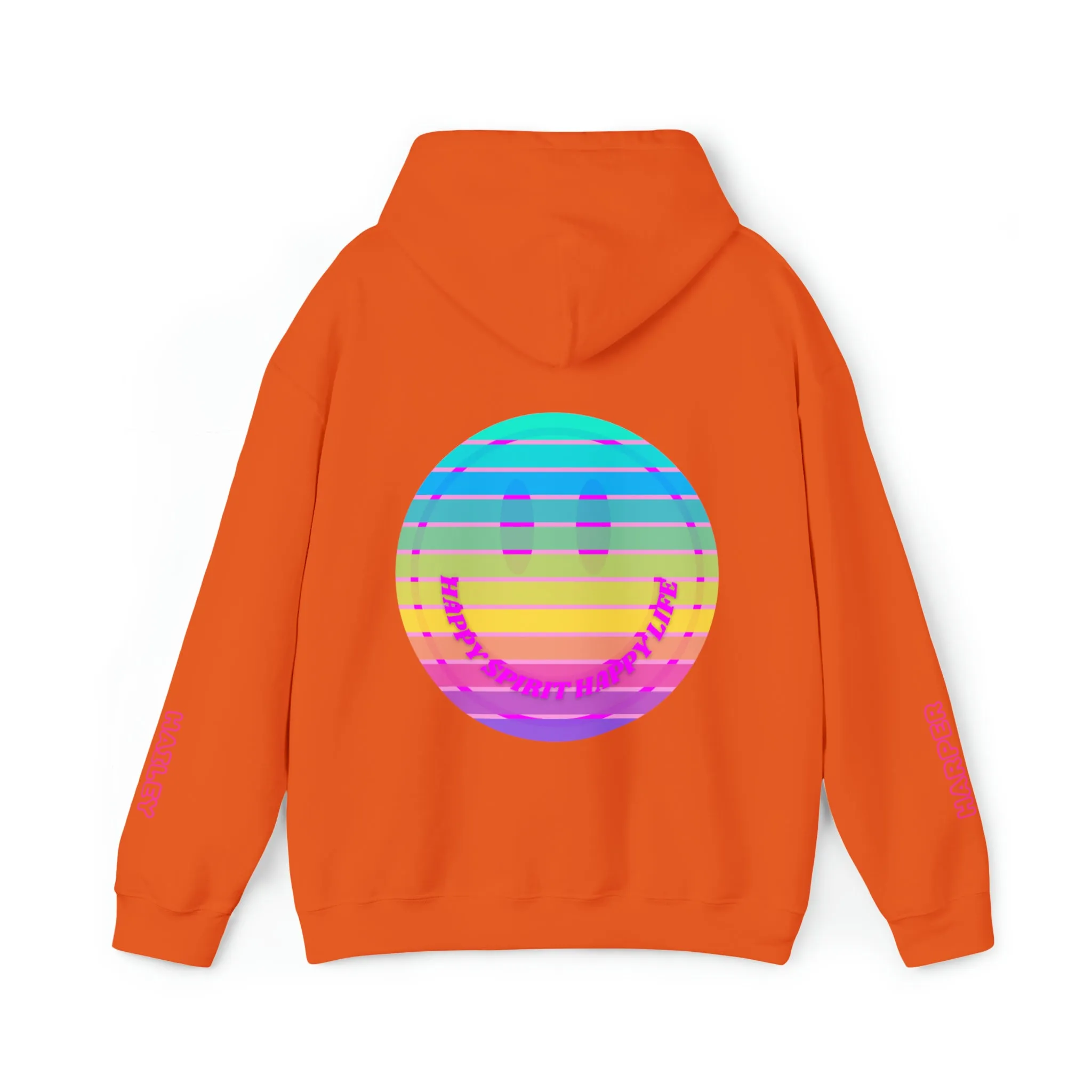 Personalized Name Hoodie, Aesthetic Hoodie, Happy Spirit Happy Life, Smile Hoodie, Happy Mind Hoodie, Mental Health Hoodie, Rainbow Hoodie