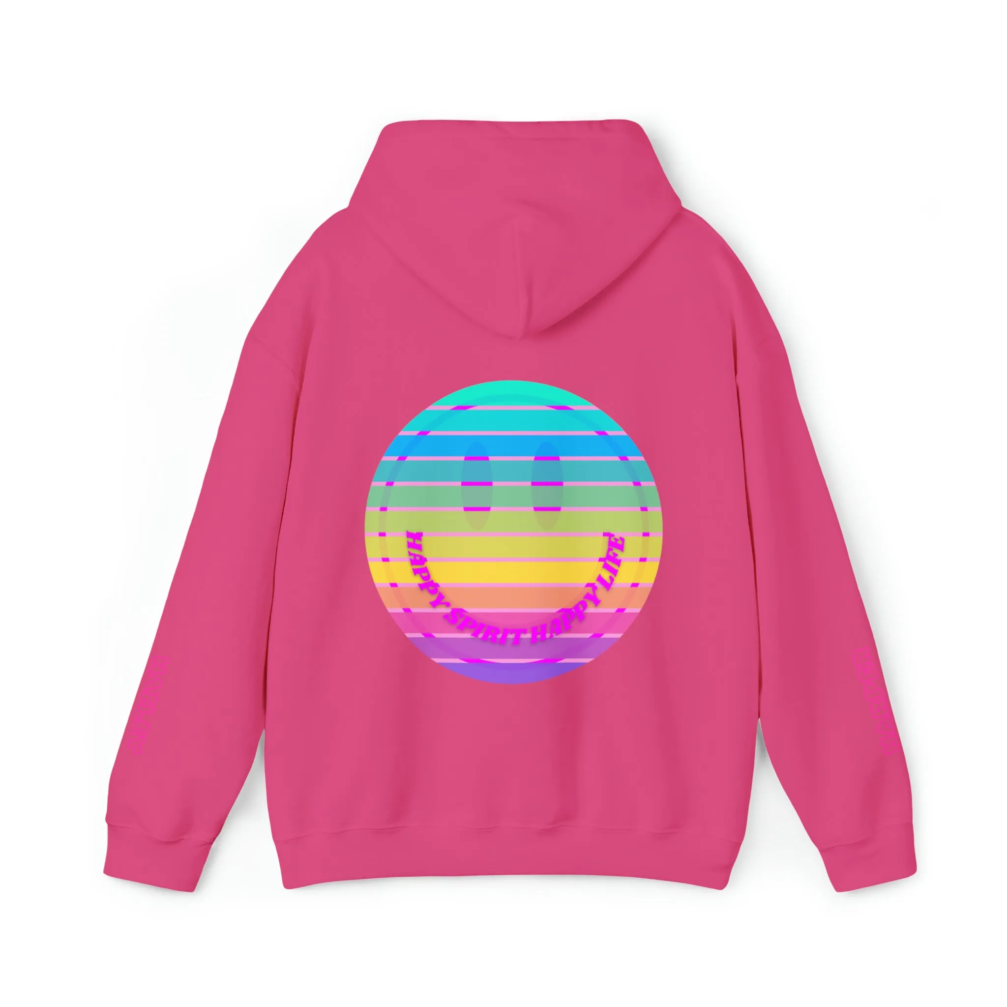 Personalized Name Hoodie, Aesthetic Hoodie, Happy Spirit Happy Life, Smile Hoodie, Happy Mind Hoodie, Mental Health Hoodie, Rainbow Hoodie