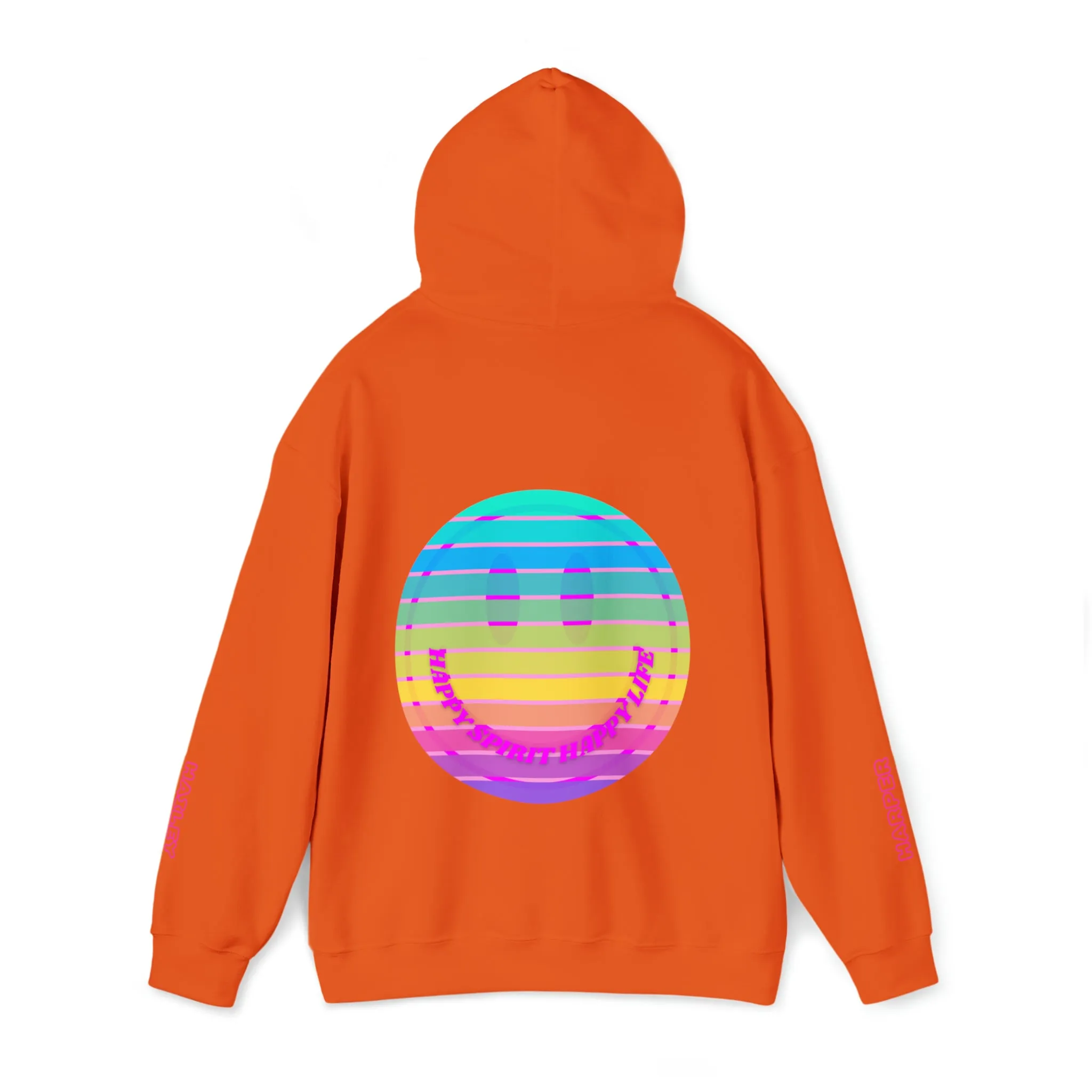 Personalized Name Hoodie, Aesthetic Hoodie, Happy Spirit Happy Life, Smile Hoodie, Happy Mind Hoodie, Mental Health Hoodie, Rainbow Hoodie