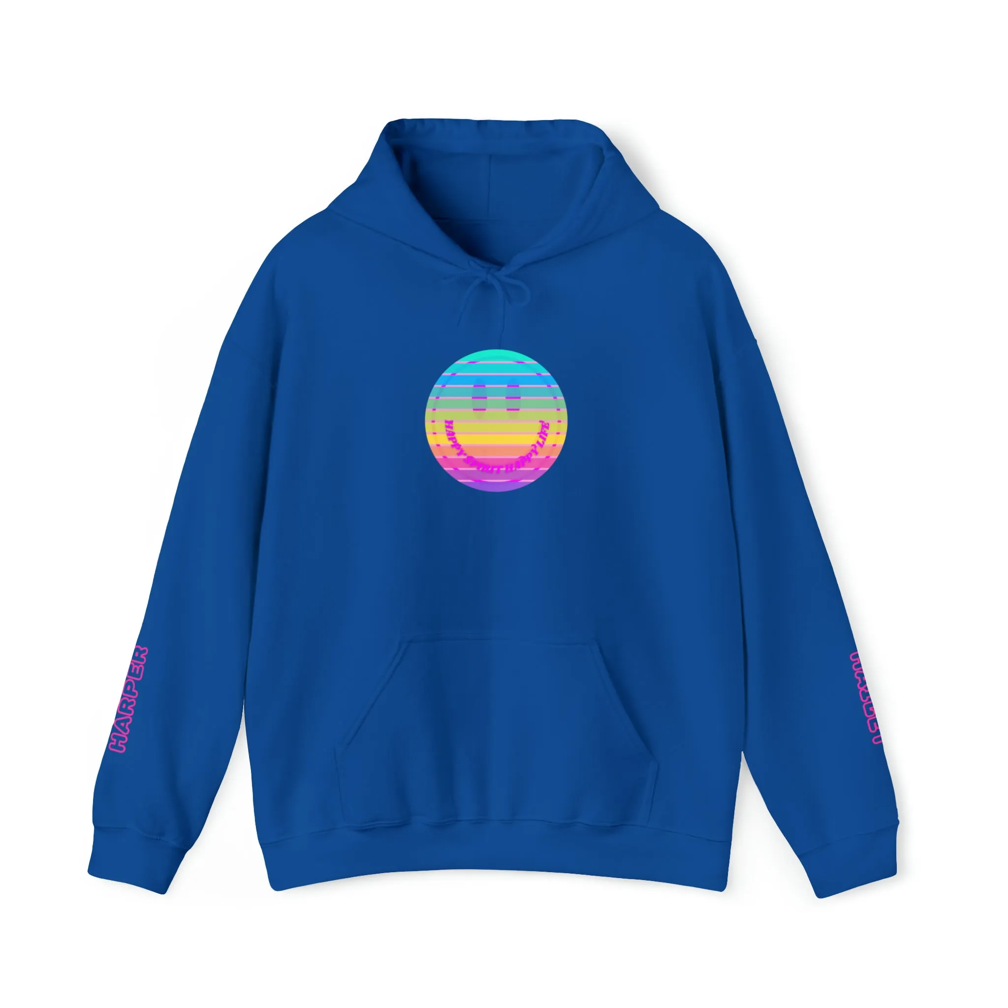 Personalized Name Hoodie, Aesthetic Hoodie, Happy Spirit Happy Life, Smile Hoodie, Happy Mind Hoodie, Mental Health Hoodie, Rainbow Hoodie