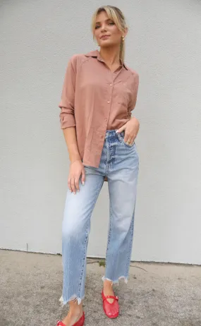 pistola: cassie crop super high rise straight - era vintage