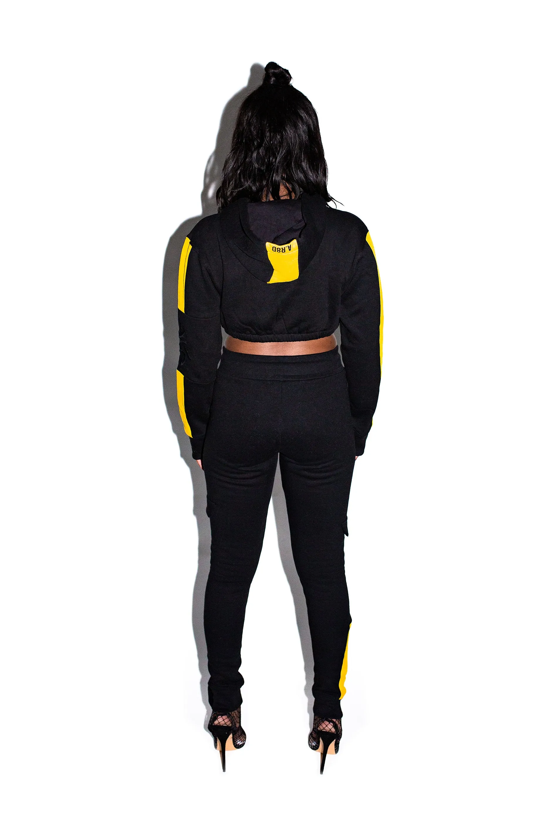 Racer Cropped Hoodie