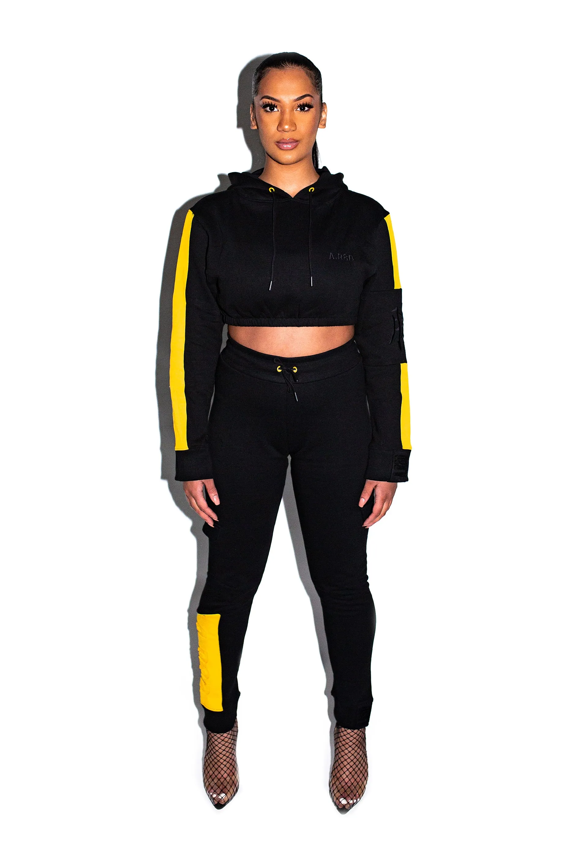 Racer Cropped Hoodie