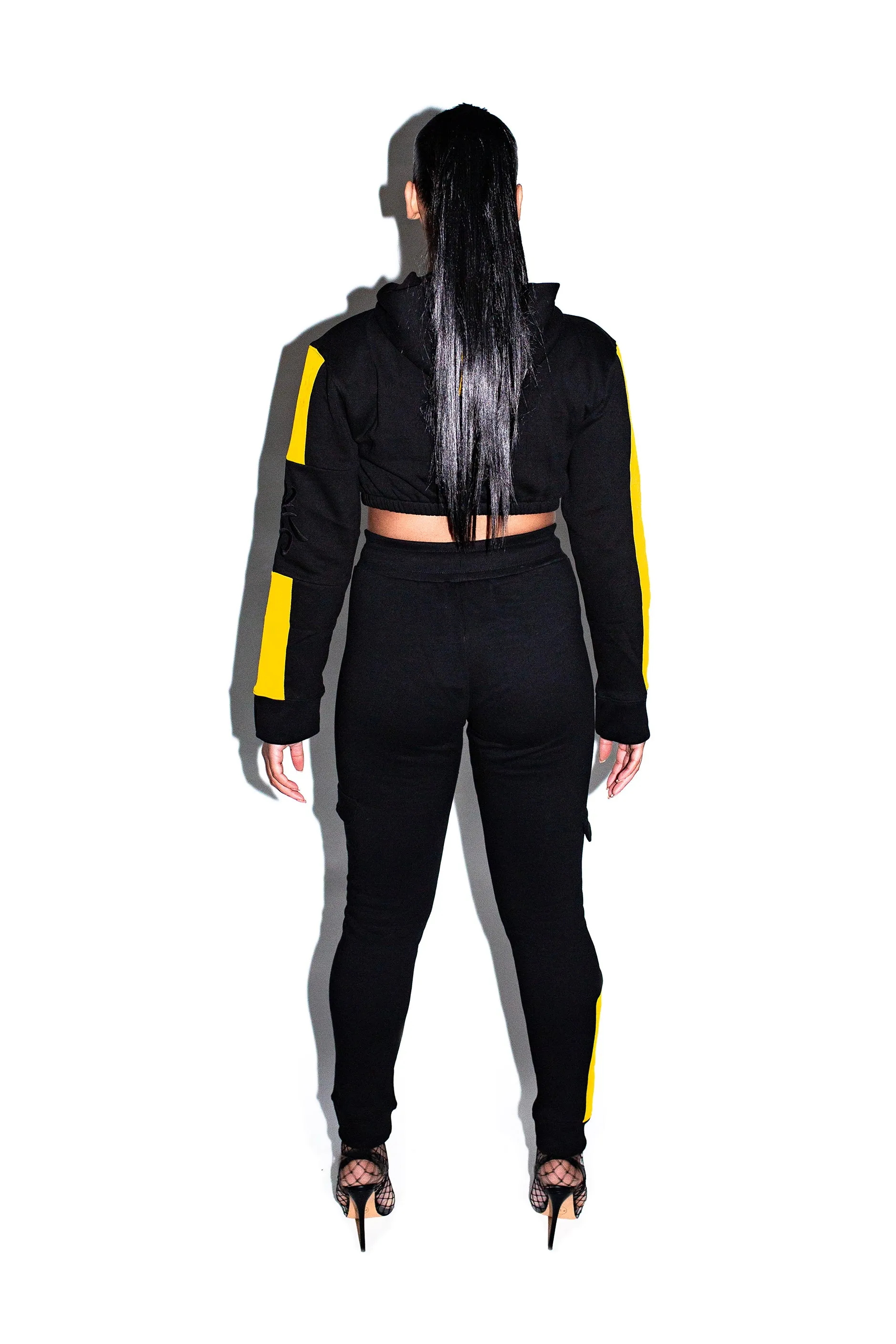 Racer Cropped Hoodie