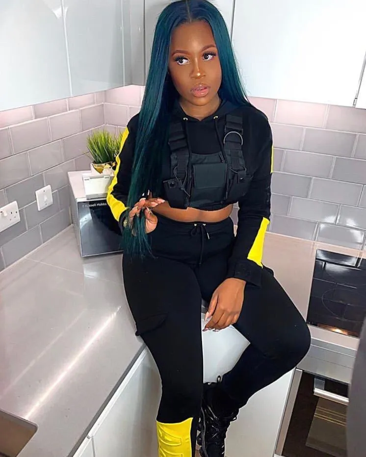 Racer Cropped Hoodie