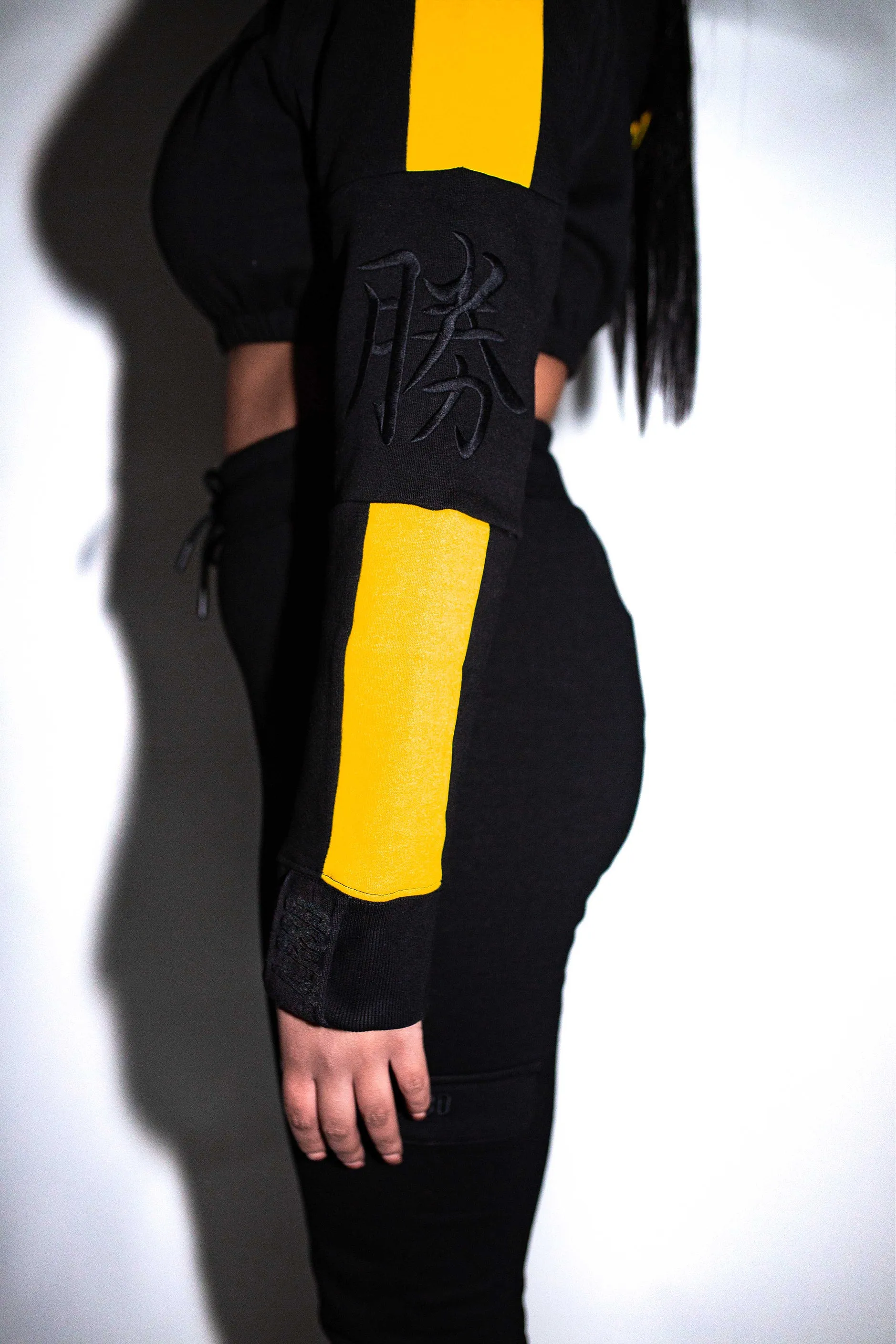 Racer Cropped Hoodie