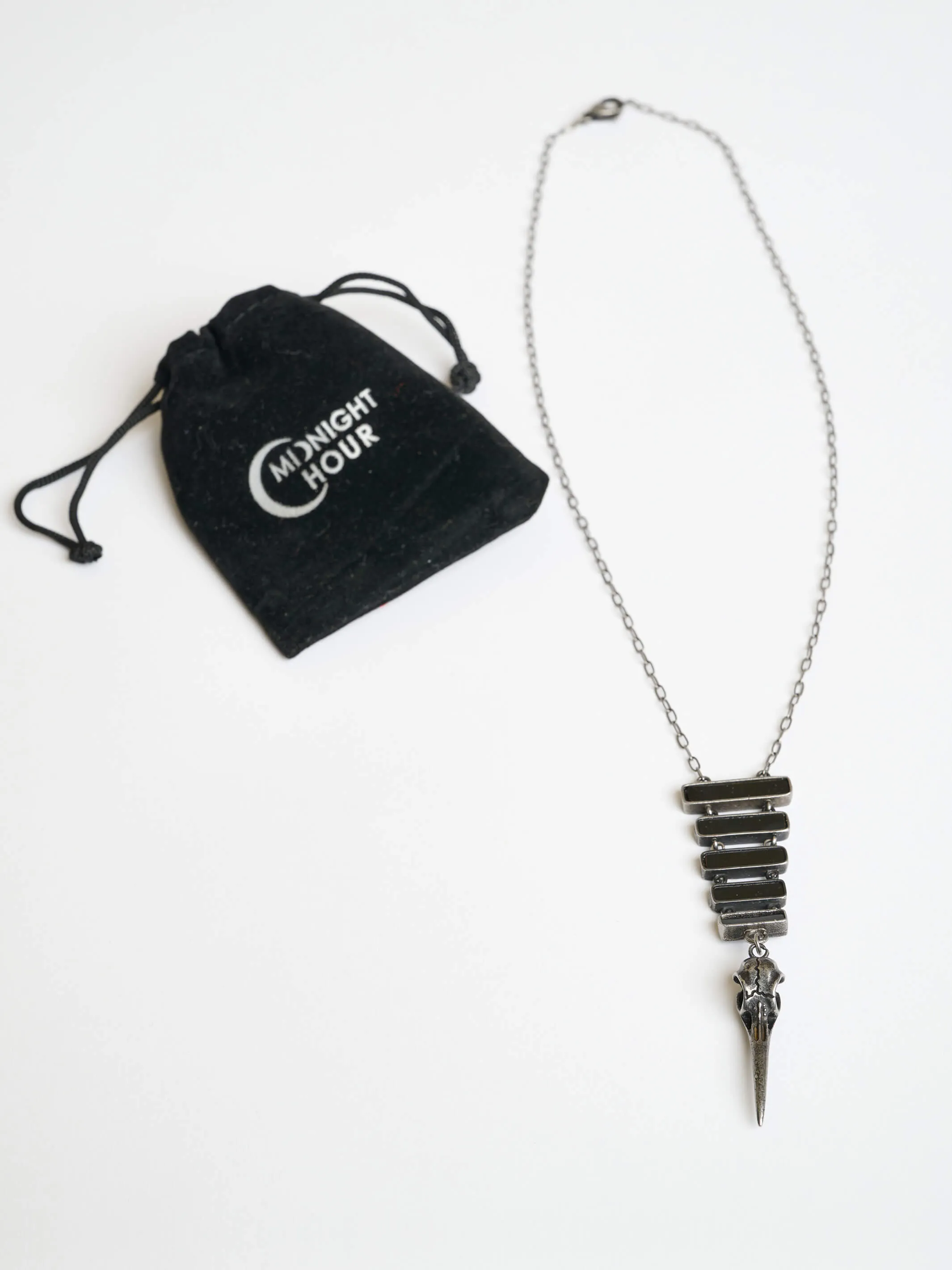 Raven Skull Necklace