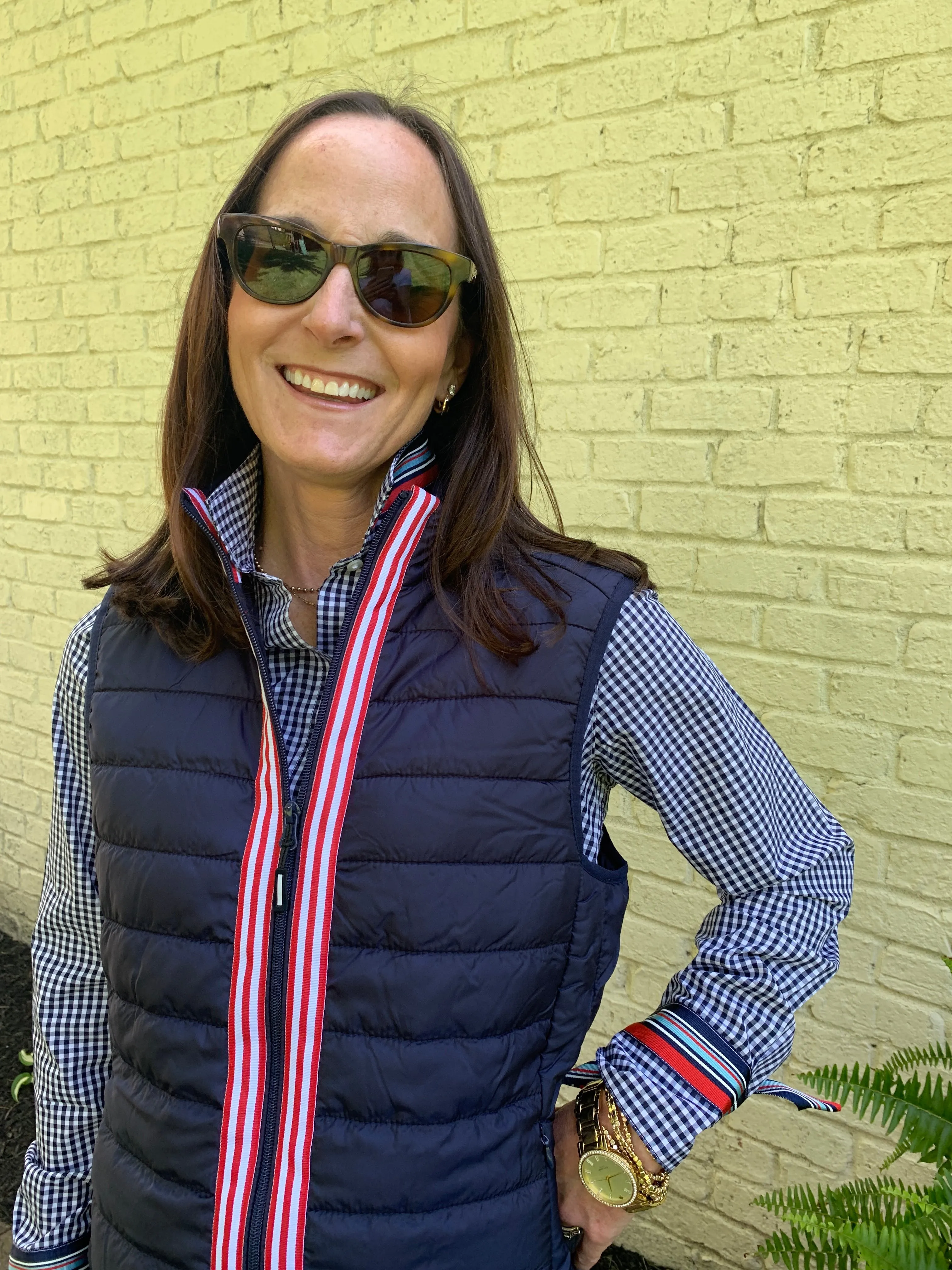 SALE - XL ONLY - Maggie May Ribbon Puffer Vest (PF12) *FINAL SALE*