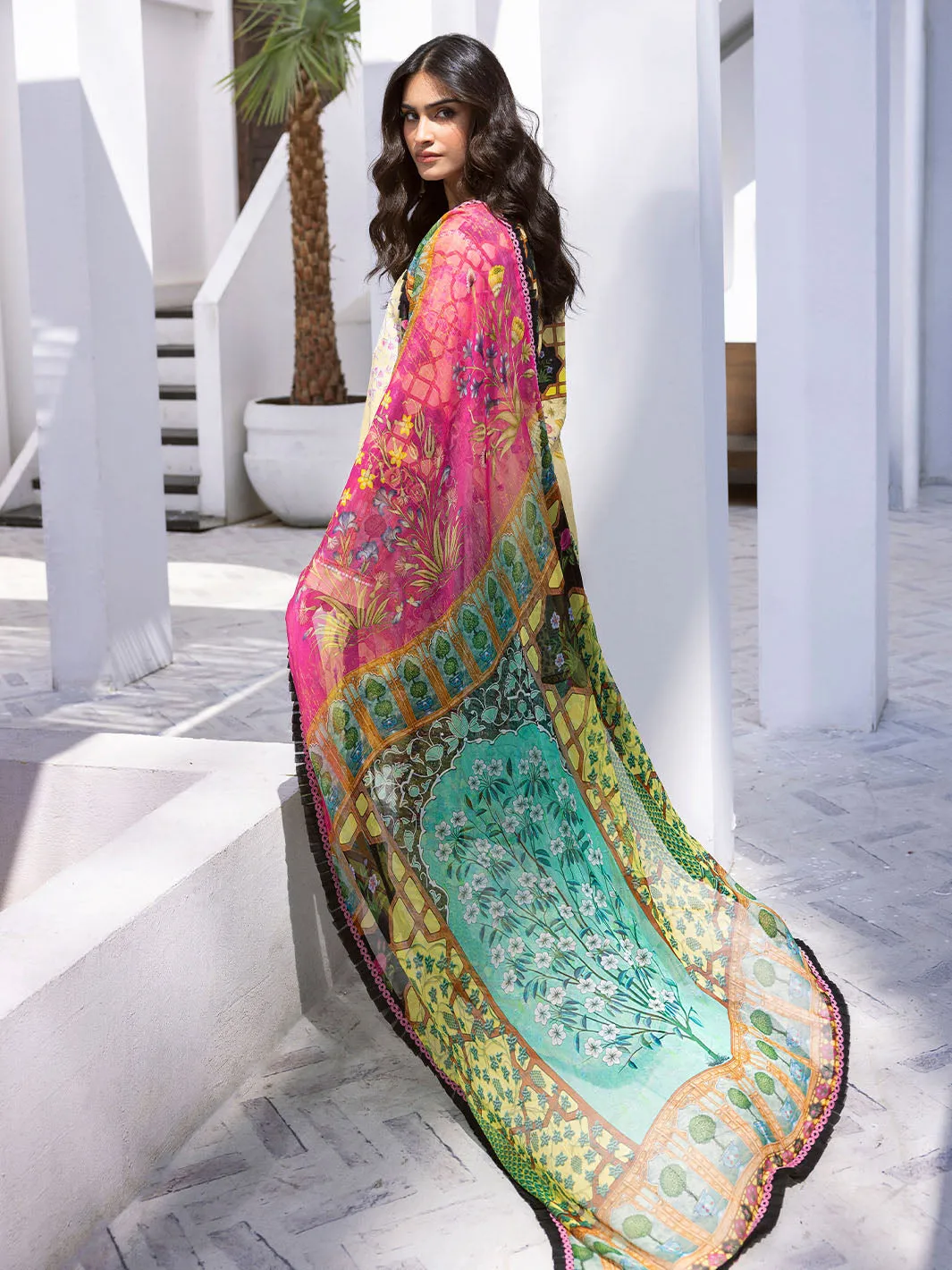 Seaside Serenade | 3 Piece Unstitch Lawn