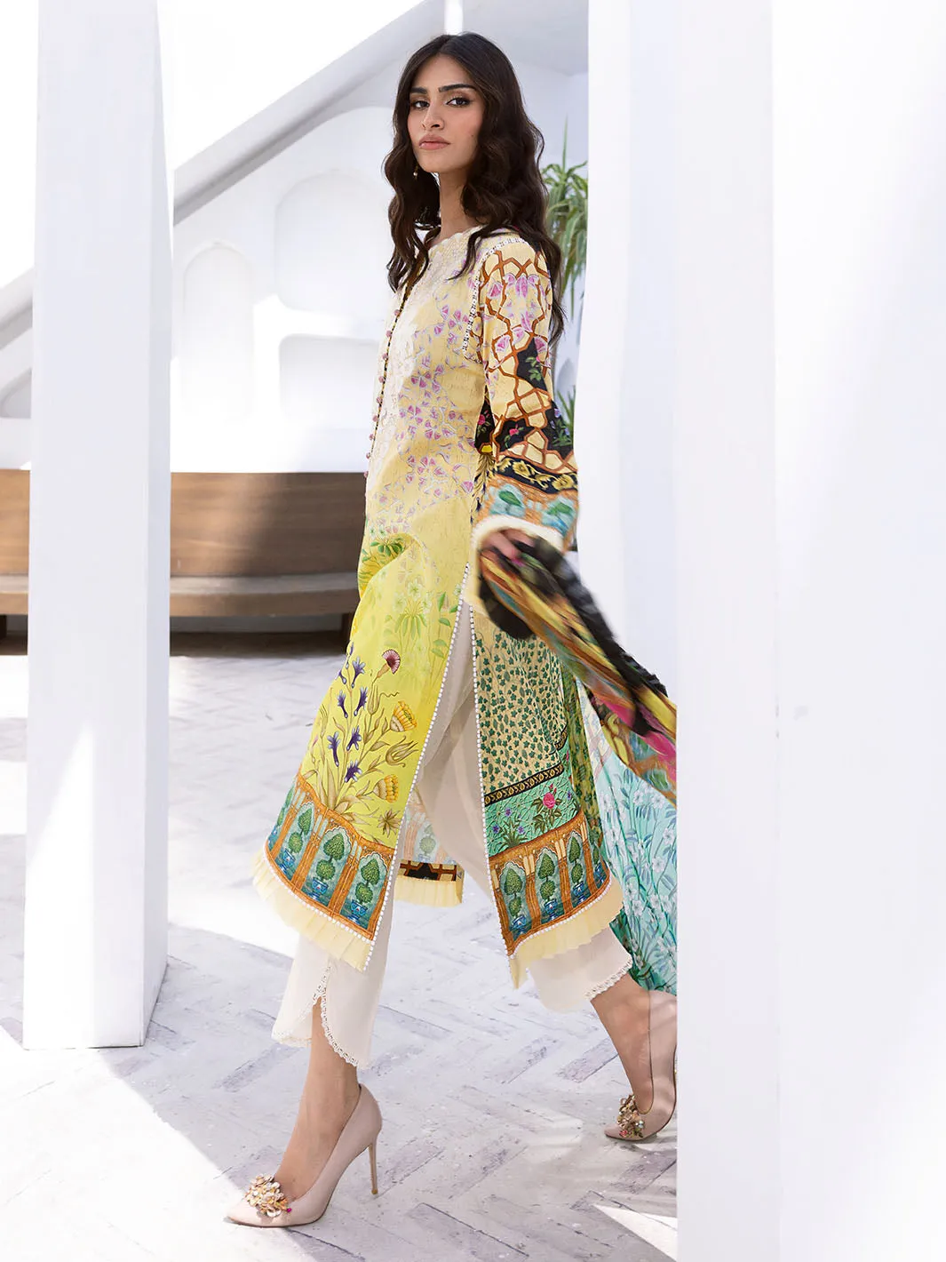 Seaside Serenade | 3 Piece Unstitch Lawn