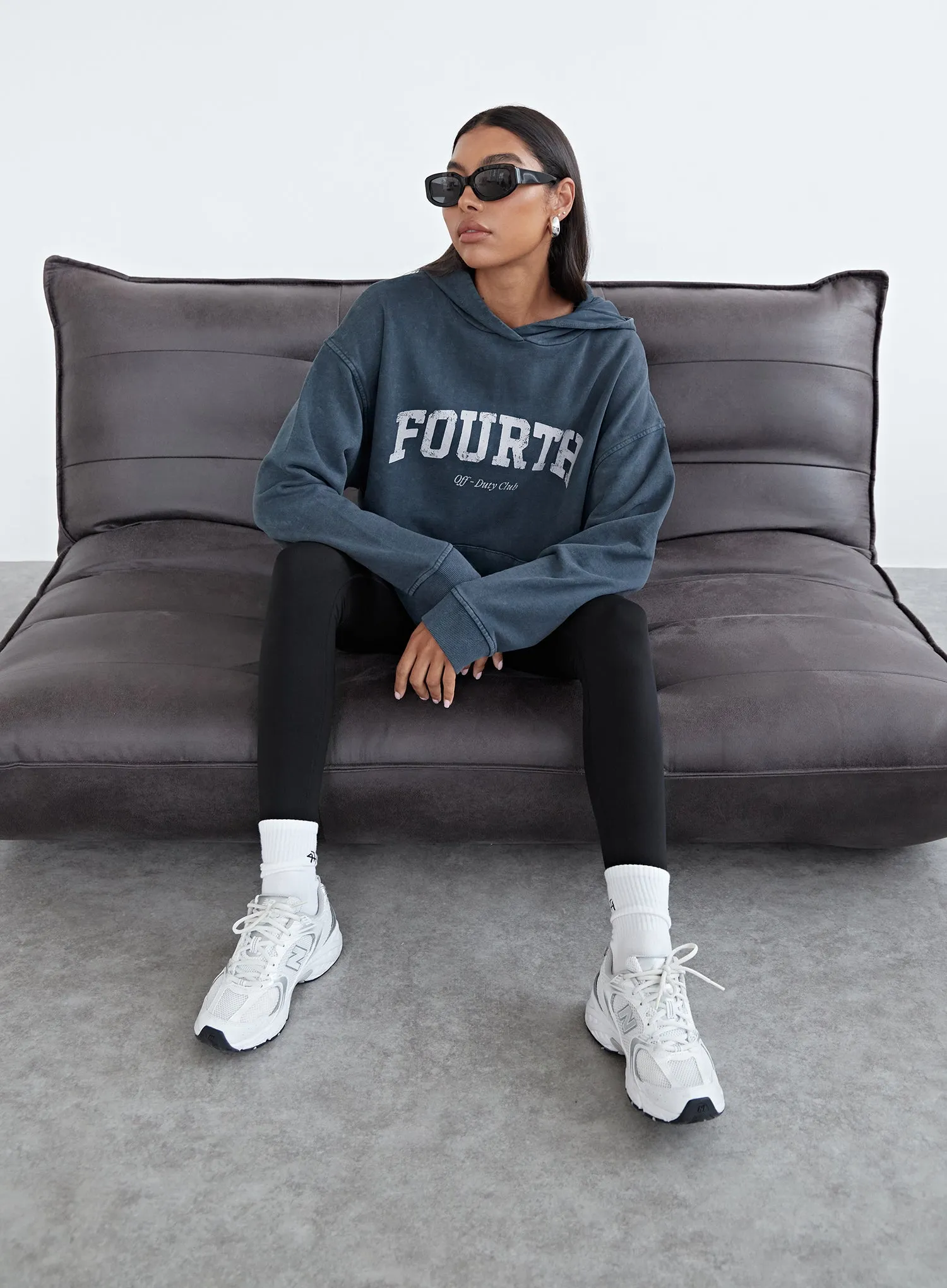Slate Fourth Studio Oversized Acid Wash Hoodie - Niyah
