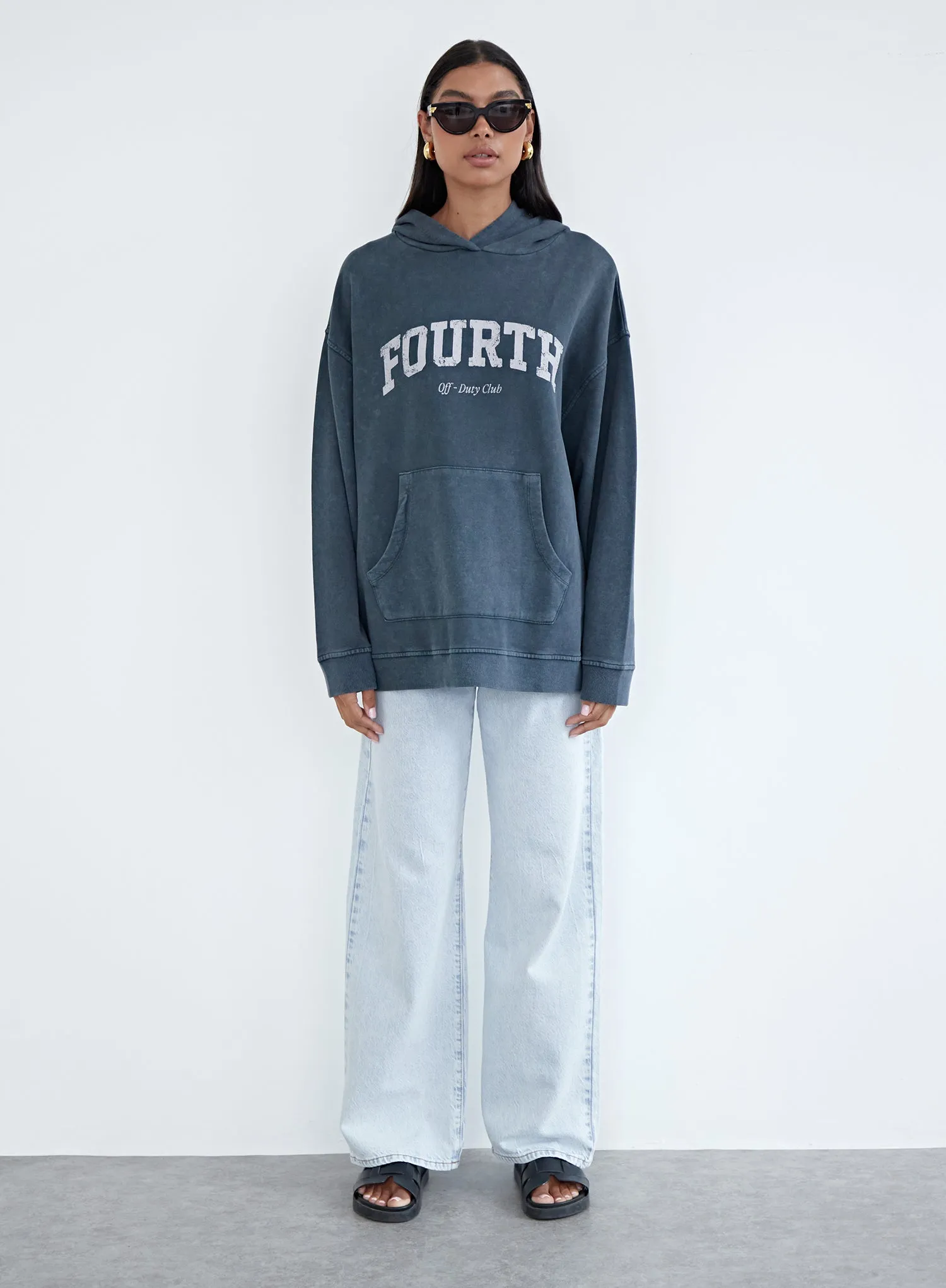 Slate Fourth Studio Oversized Acid Wash Hoodie - Niyah