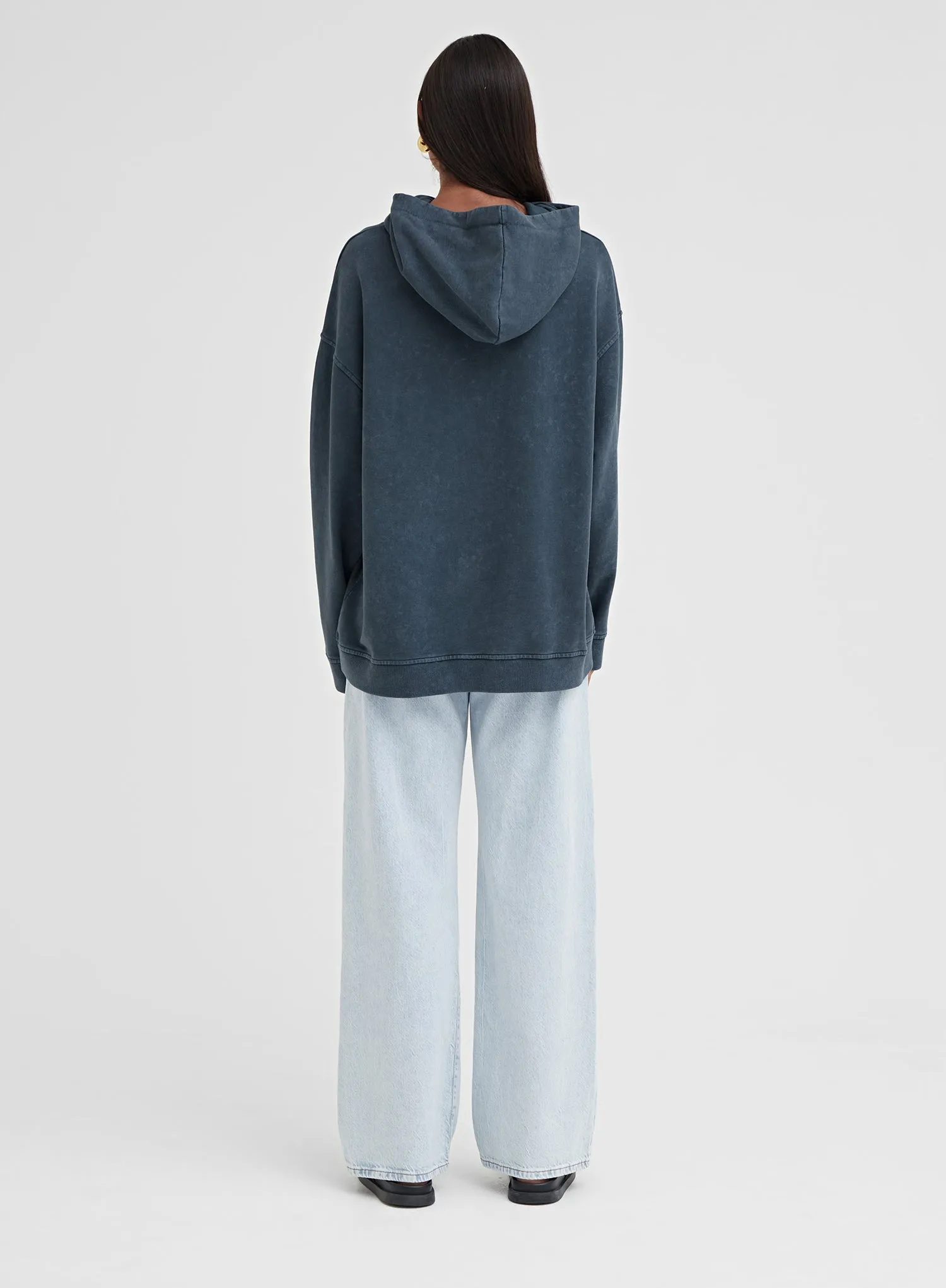 Slate Fourth Studio Oversized Acid Wash Hoodie - Niyah