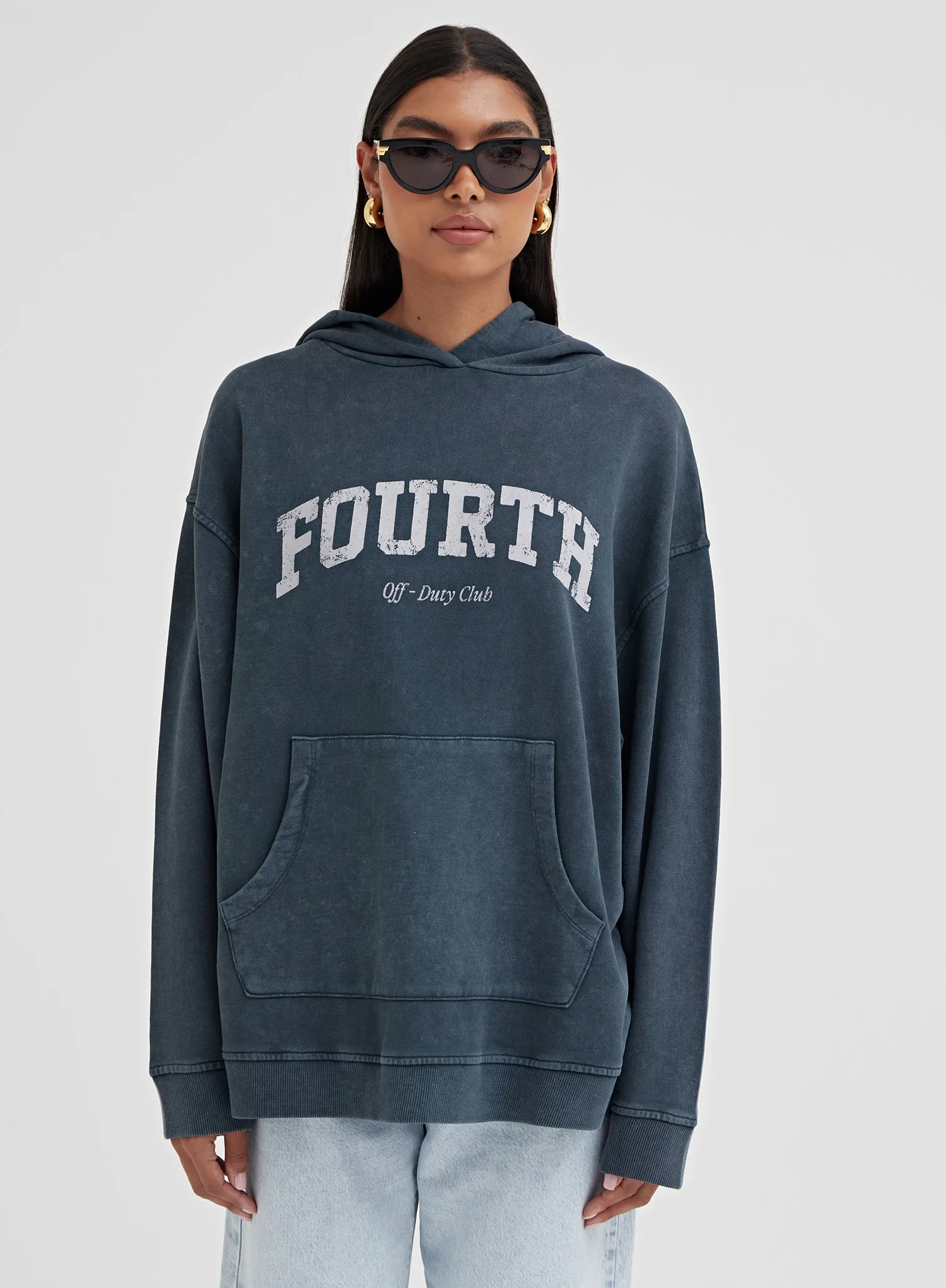 Slate Fourth Studio Oversized Acid Wash Hoodie - Niyah