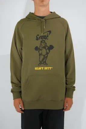 Snack Skateboards - Heavy Duty - Heavweight Terry Cloth - Hoodie - Collard Green