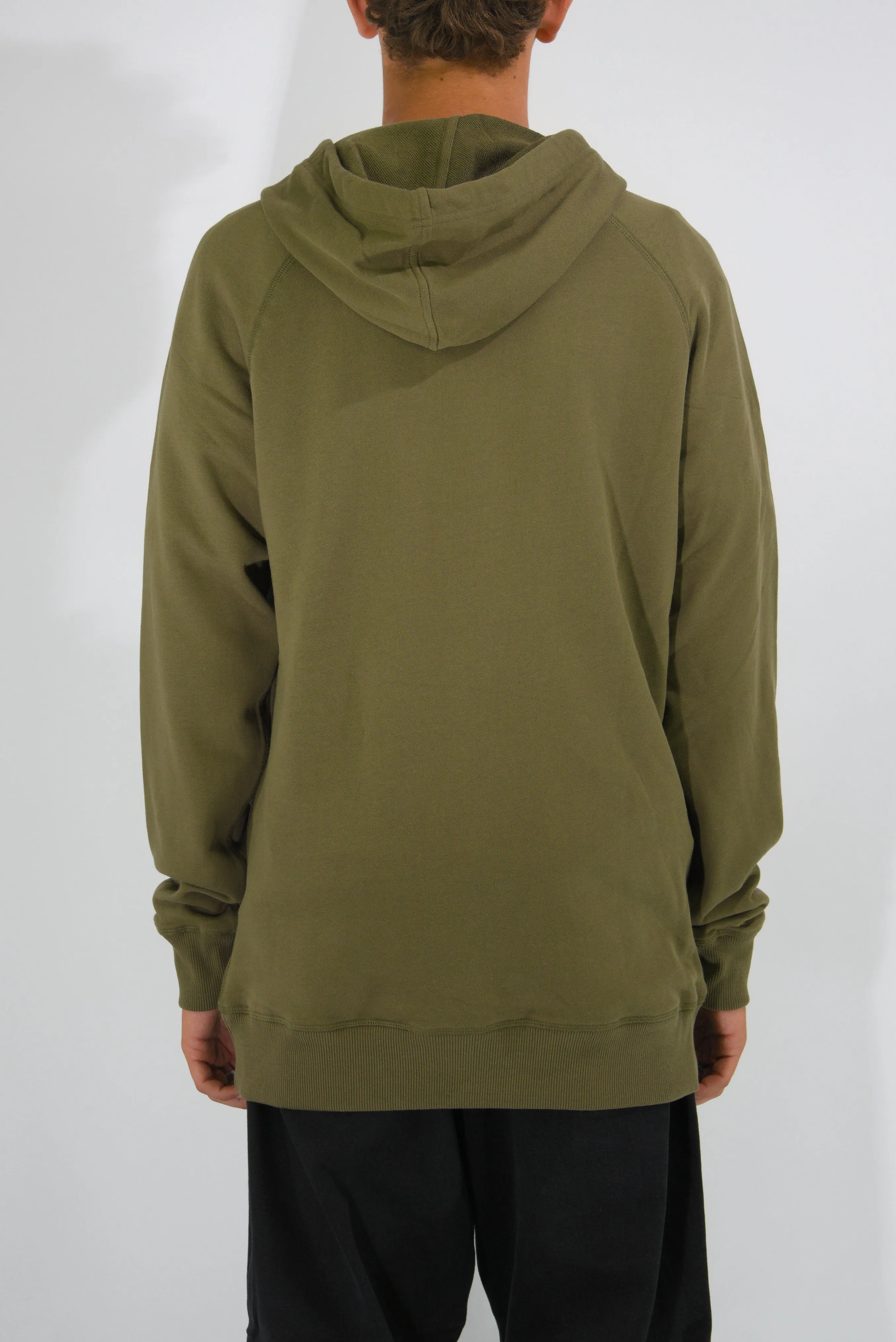 Snack Skateboards - Heavy Duty - Heavweight Terry Cloth - Hoodie - Collard Green