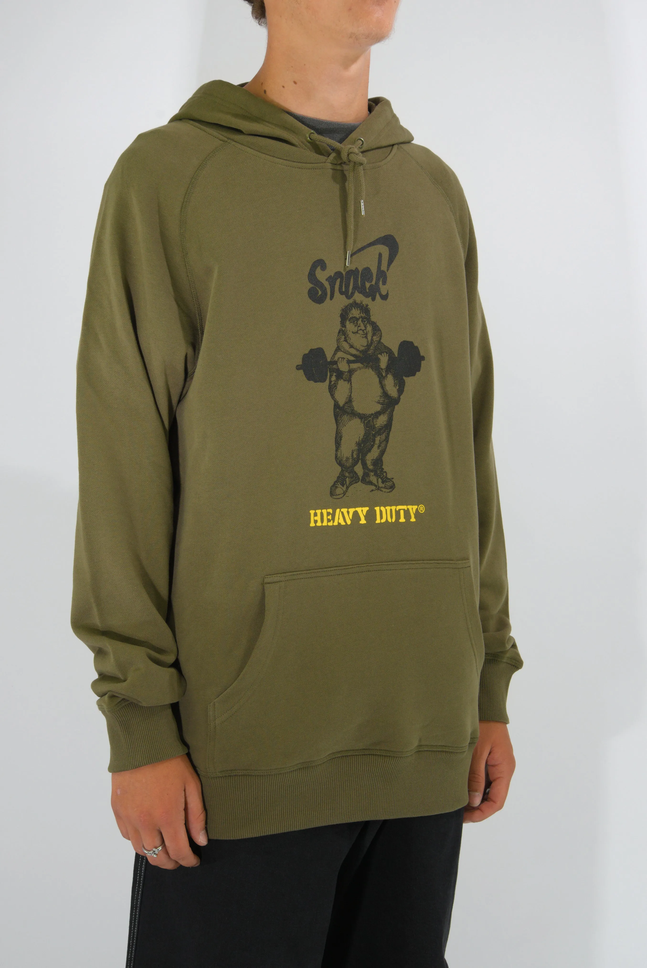 Snack Skateboards - Heavy Duty - Heavweight Terry Cloth - Hoodie - Collard Green