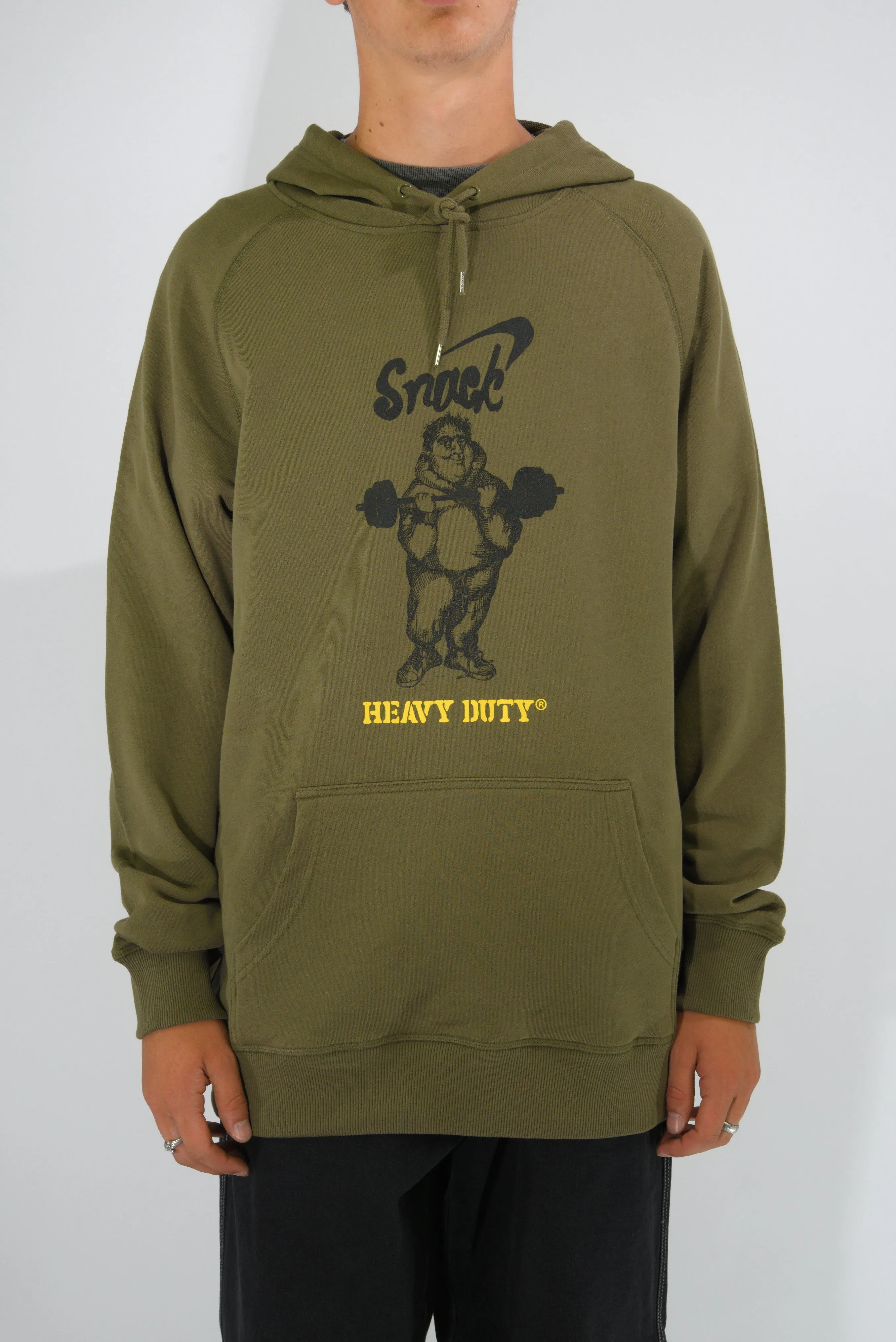 Snack Skateboards - Heavy Duty - Heavweight Terry Cloth - Hoodie - Collard Green