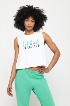 Spiritual Gangster Fan Radiate Callie Crop Tank