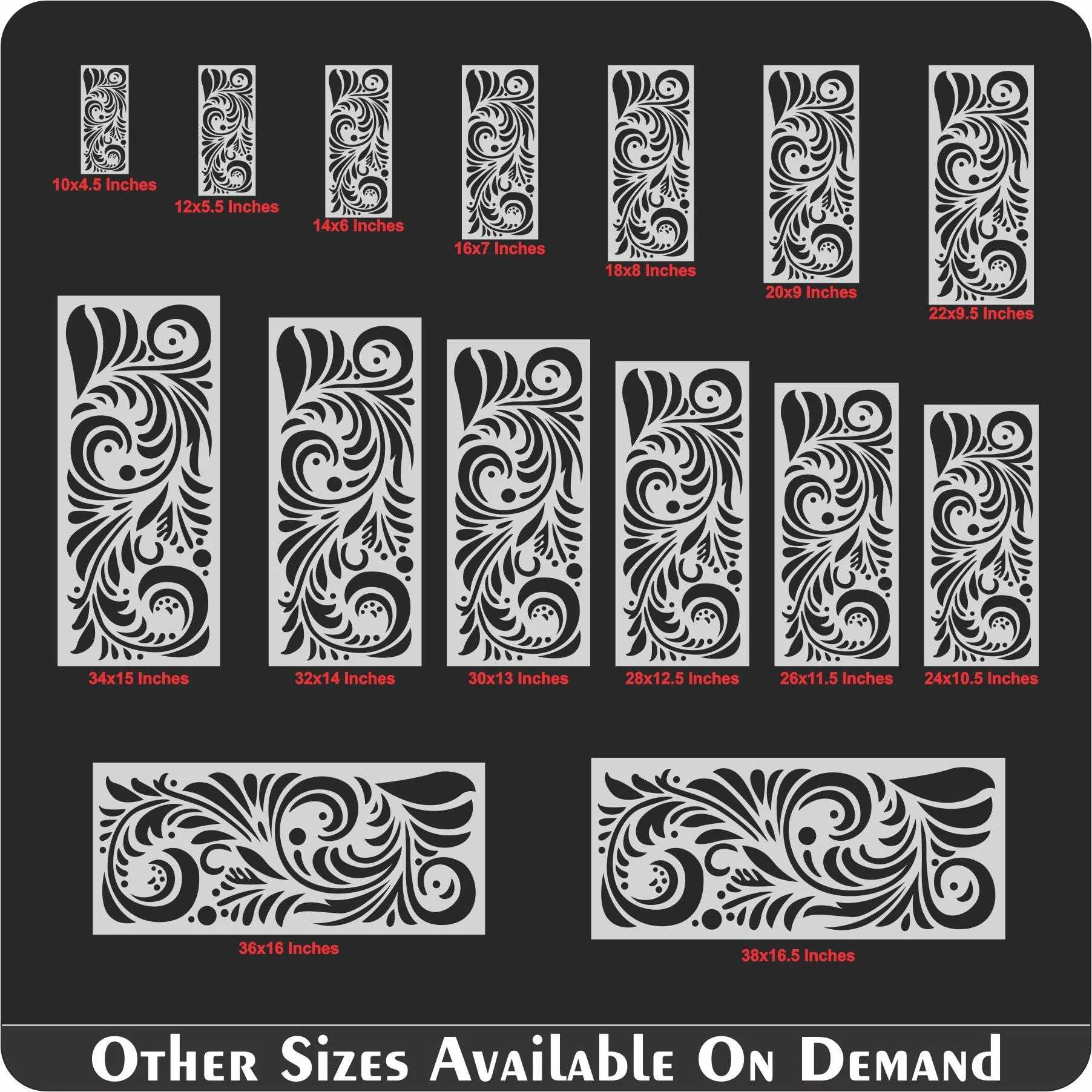 Swill Bonzaa Pattern Reusable Stencil For Canvas And Wall Painting.ID#224