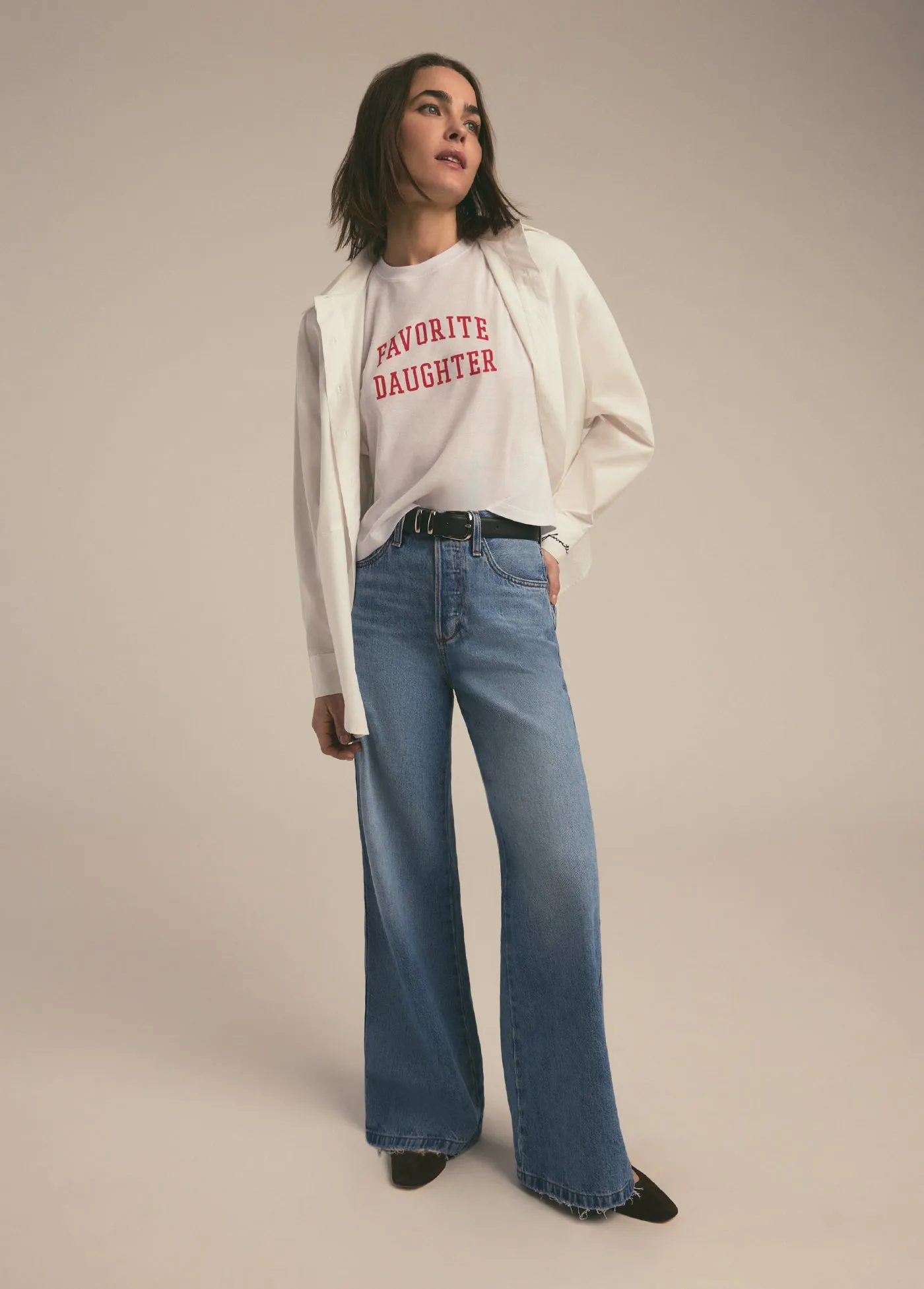 THE CROPPED COLLEGIATE TEE