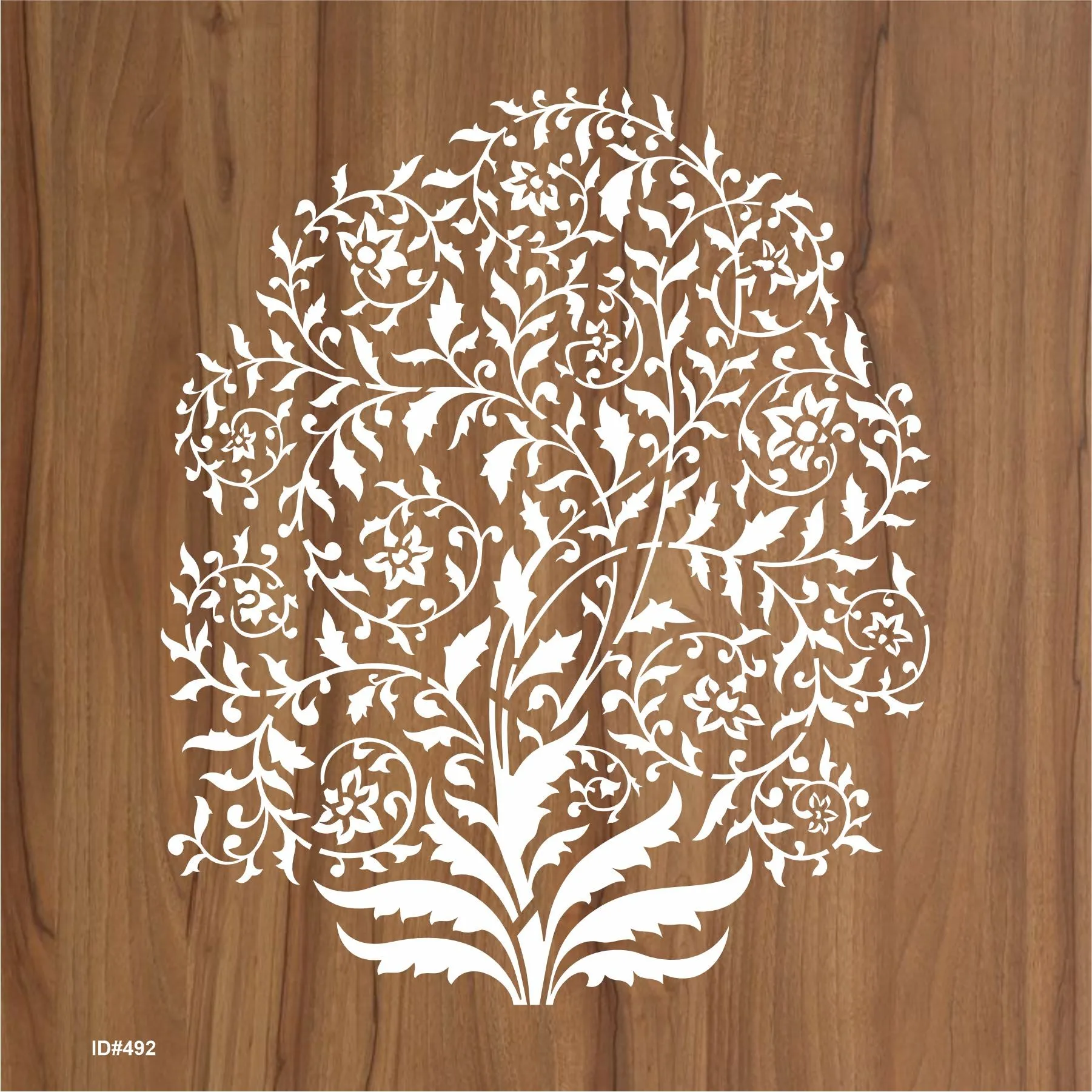 Tree Leaves Stencil used For Canvas And Wall Painting Coloring Embossing Scrapbook Album. ID #492