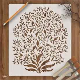 Tree Leaves Stencil used For Canvas And Wall Painting Coloring Embossing Scrapbook Album. ID #492