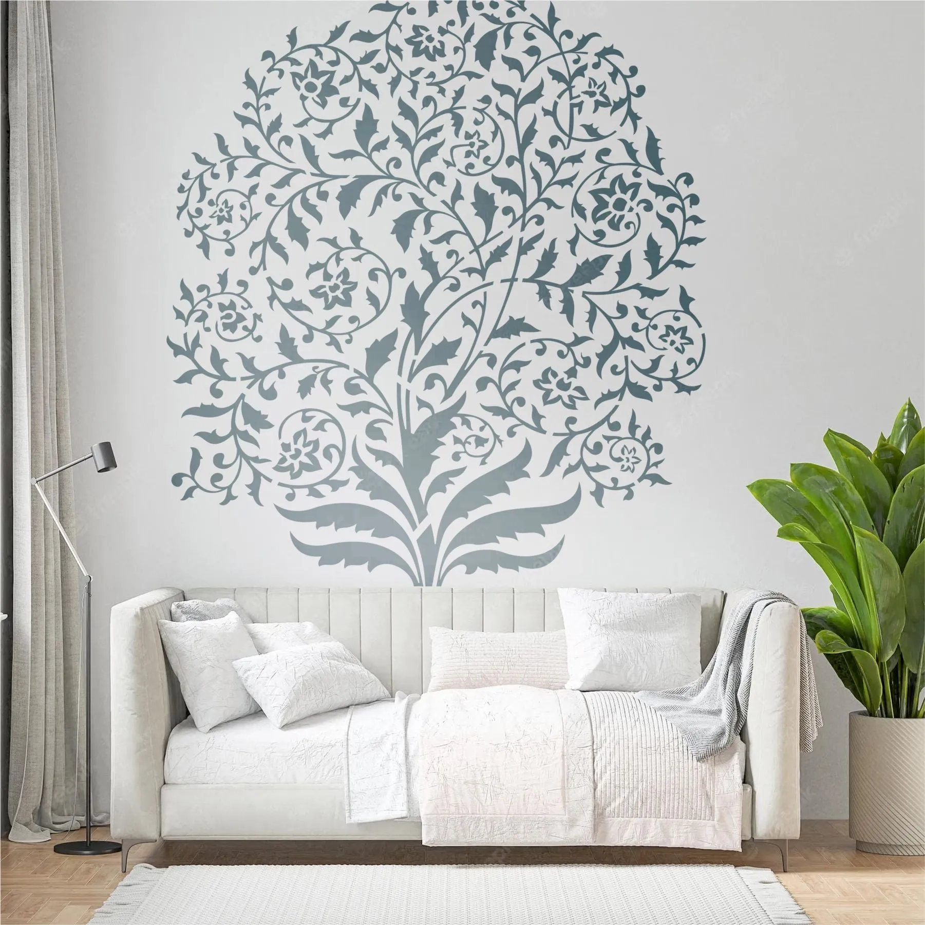 Tree Leaves Stencil used For Canvas And Wall Painting Coloring Embossing Scrapbook Album. ID #492
