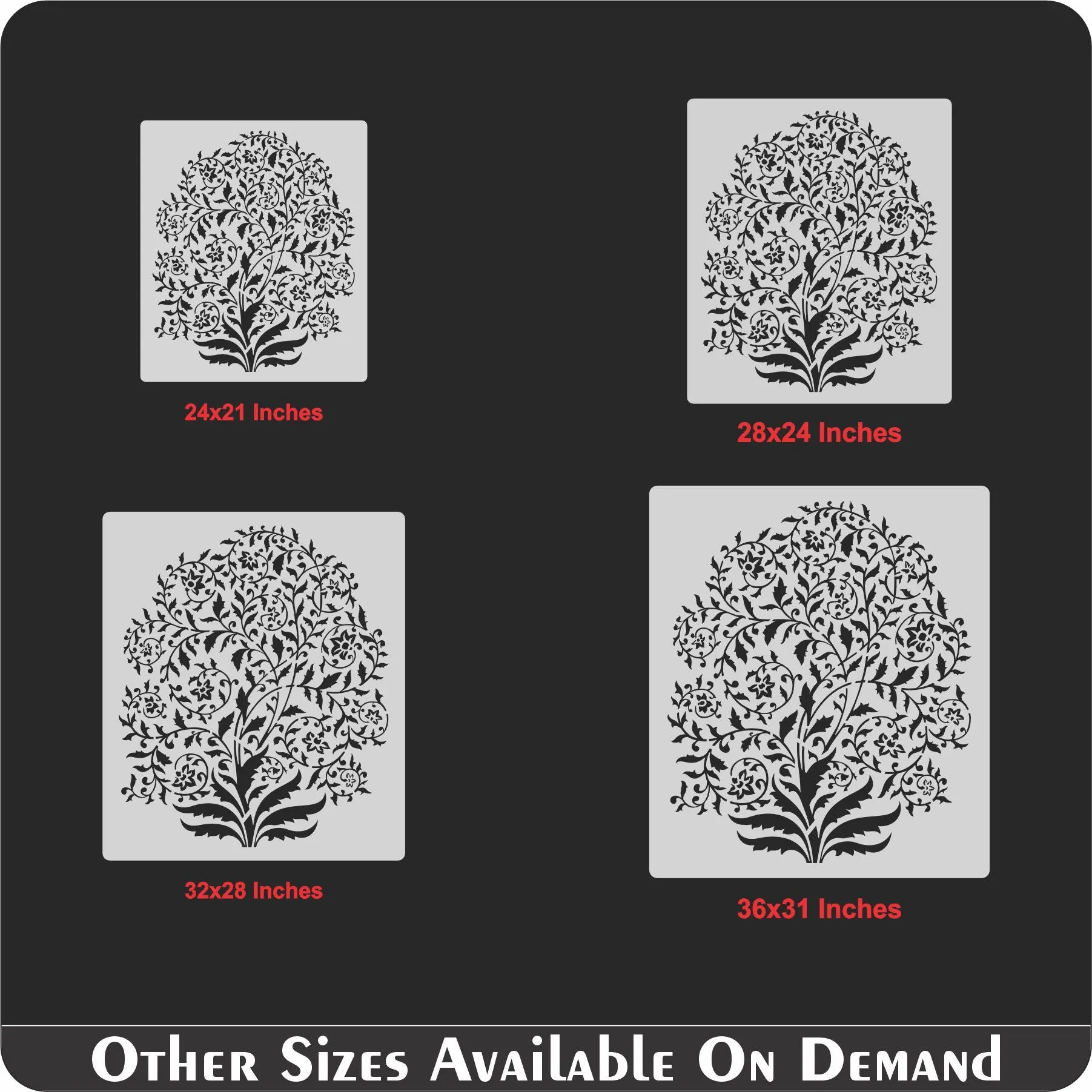 Tree Leaves Stencil used For Canvas And Wall Painting Coloring Embossing Scrapbook Album. ID #492