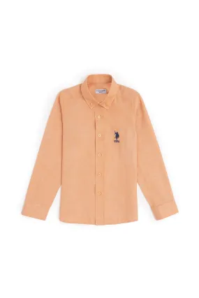 U.S. Polo Assn. Boys Shirt Rust VR031 USSHK003