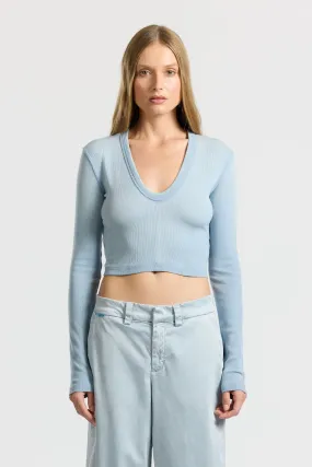 Verona Crop U-Neck Shirt