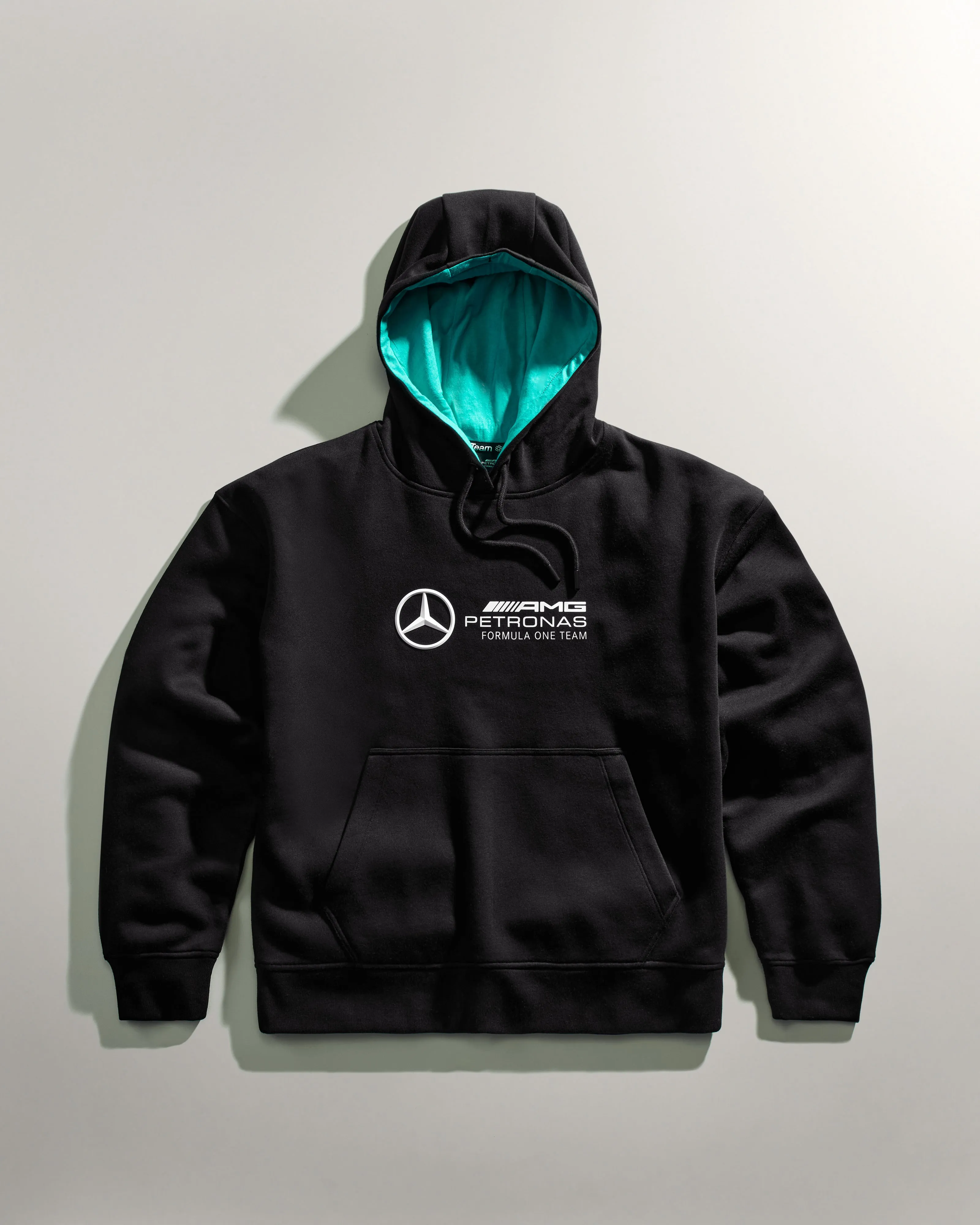 Womens Oversized Logo Hoody Black